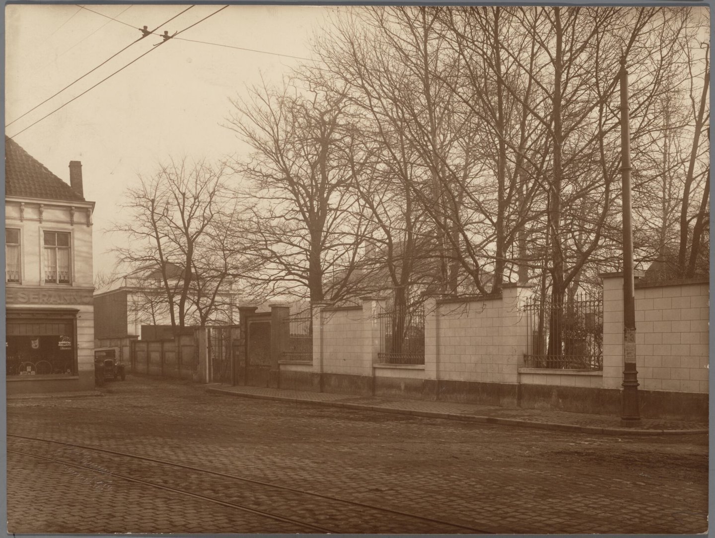 Buitenmuur van villa van Charles Verstraete in Sint-Amandsberg