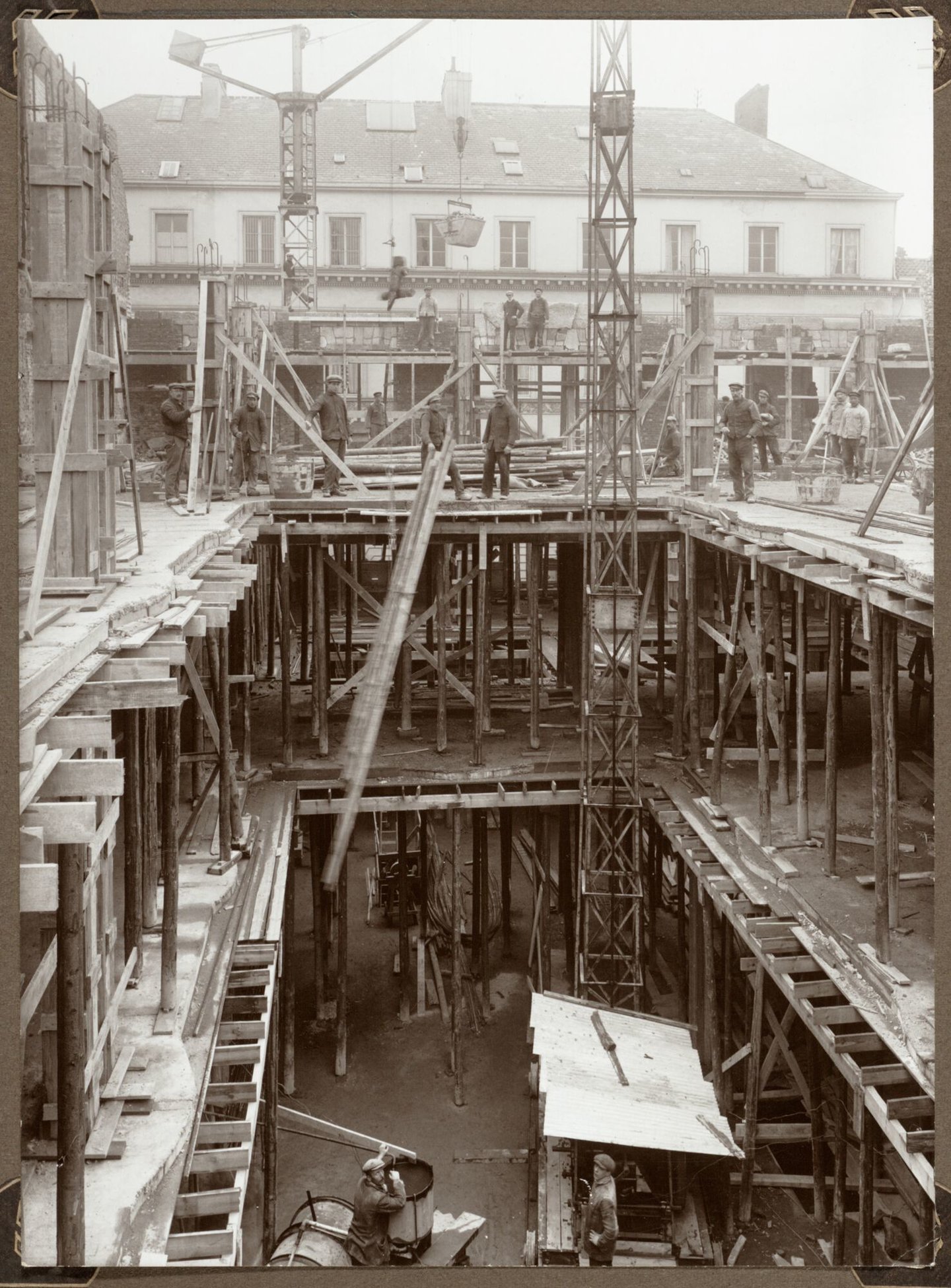 Bouw van stoffenwinkel Franchomme & Cie in Gent