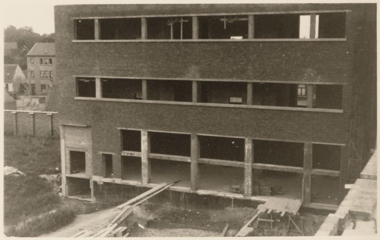 Bouw van klassenblok van middelbare school Koninklijk Atheneum in Oudenaarde