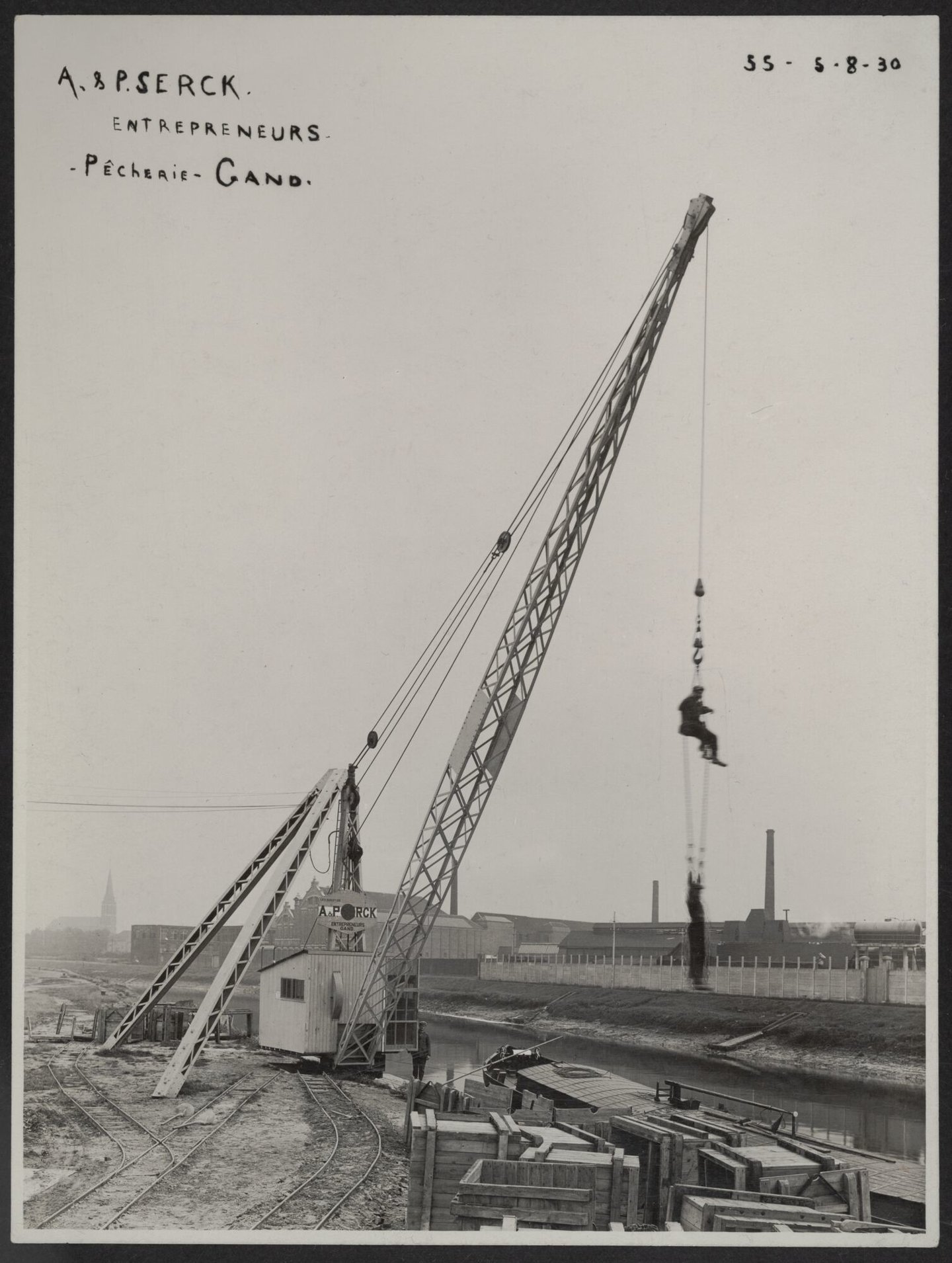 Laadkade voor bouw van sociale huisvesting Scheldeoord in Gent