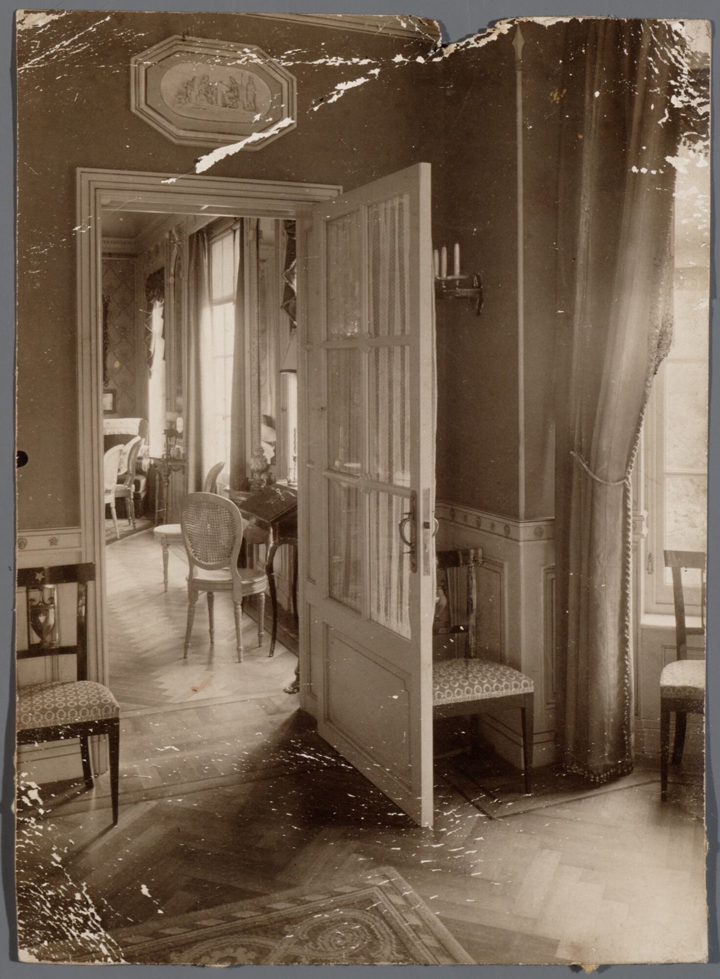 Interieur van villa Les Buttes Sainte Aldegonde in Deurle