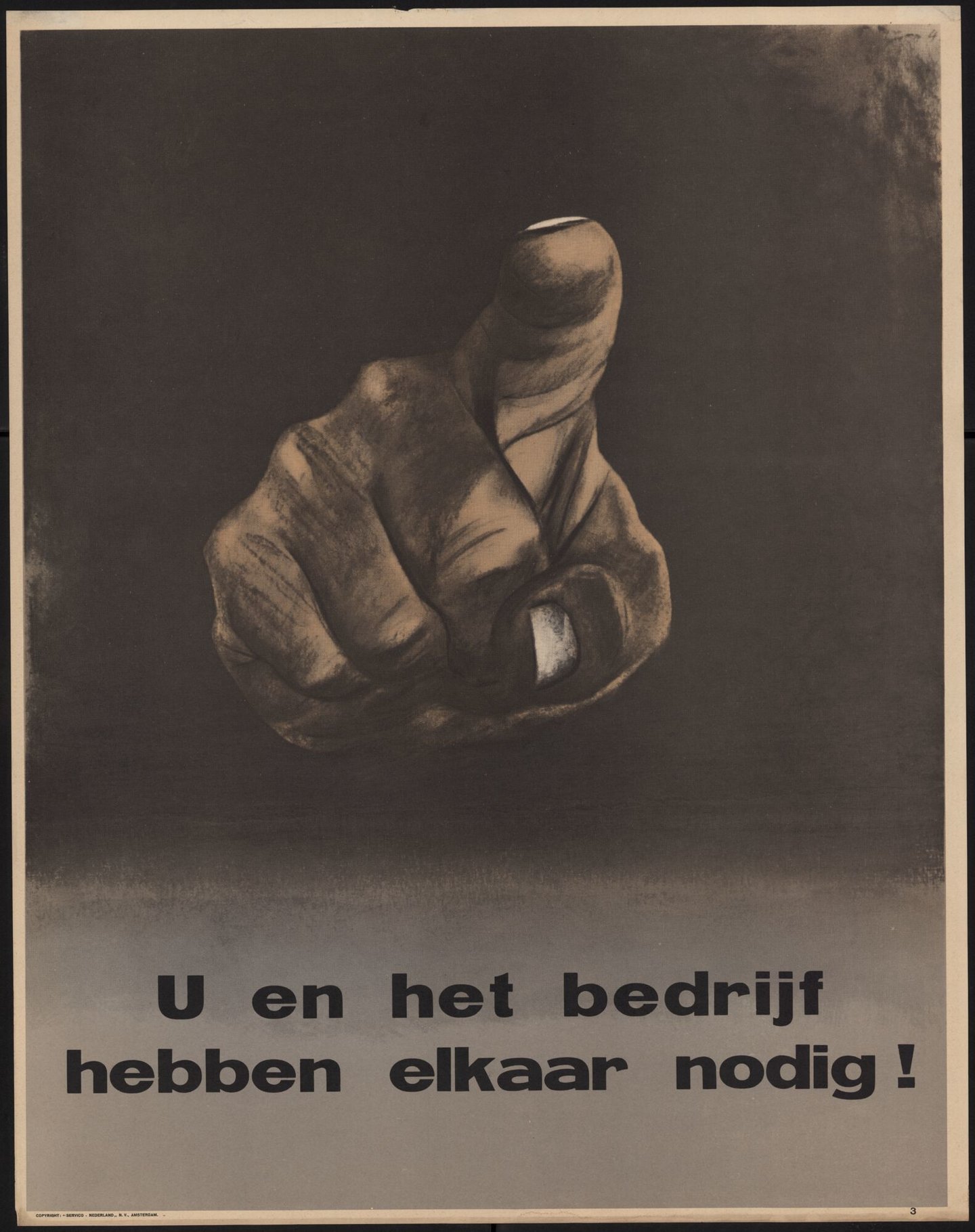 Affiche om werknemers te motiveren