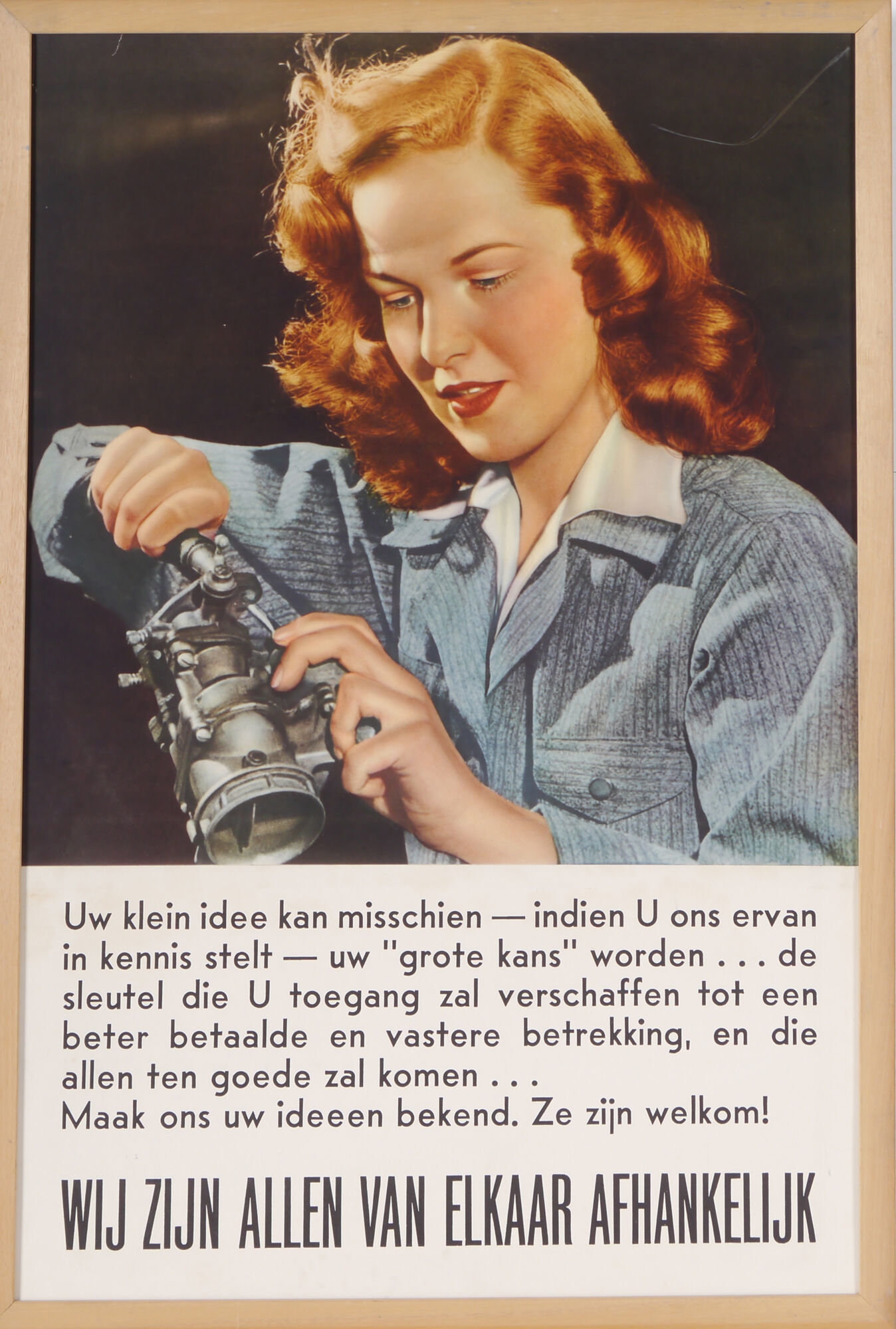 Affiche om werknemers te motiveren