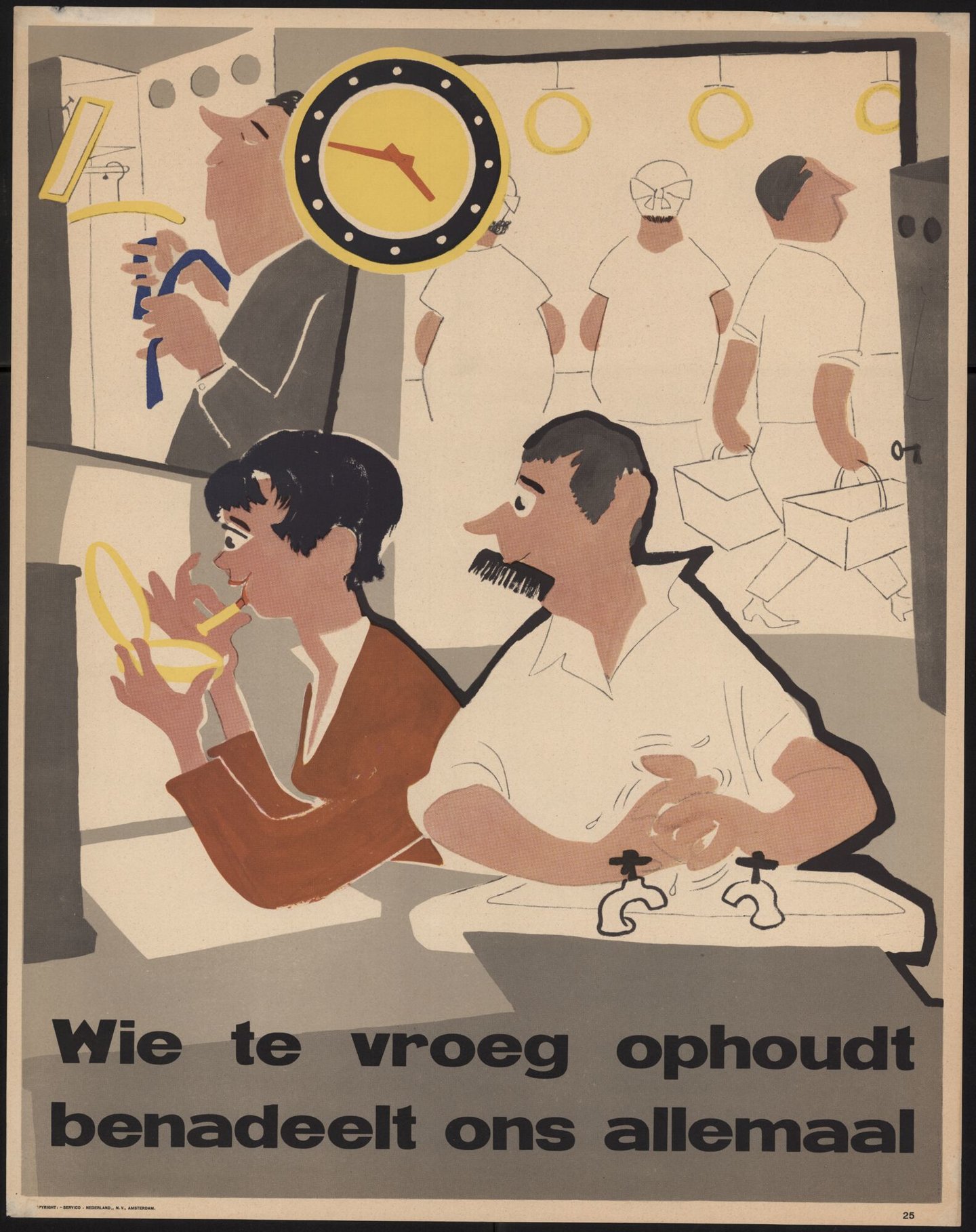 Affiche om werknemers te motiveren