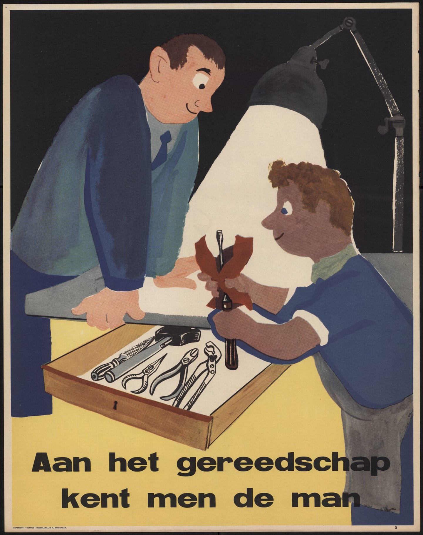 Affiche om werknemers te motiveren