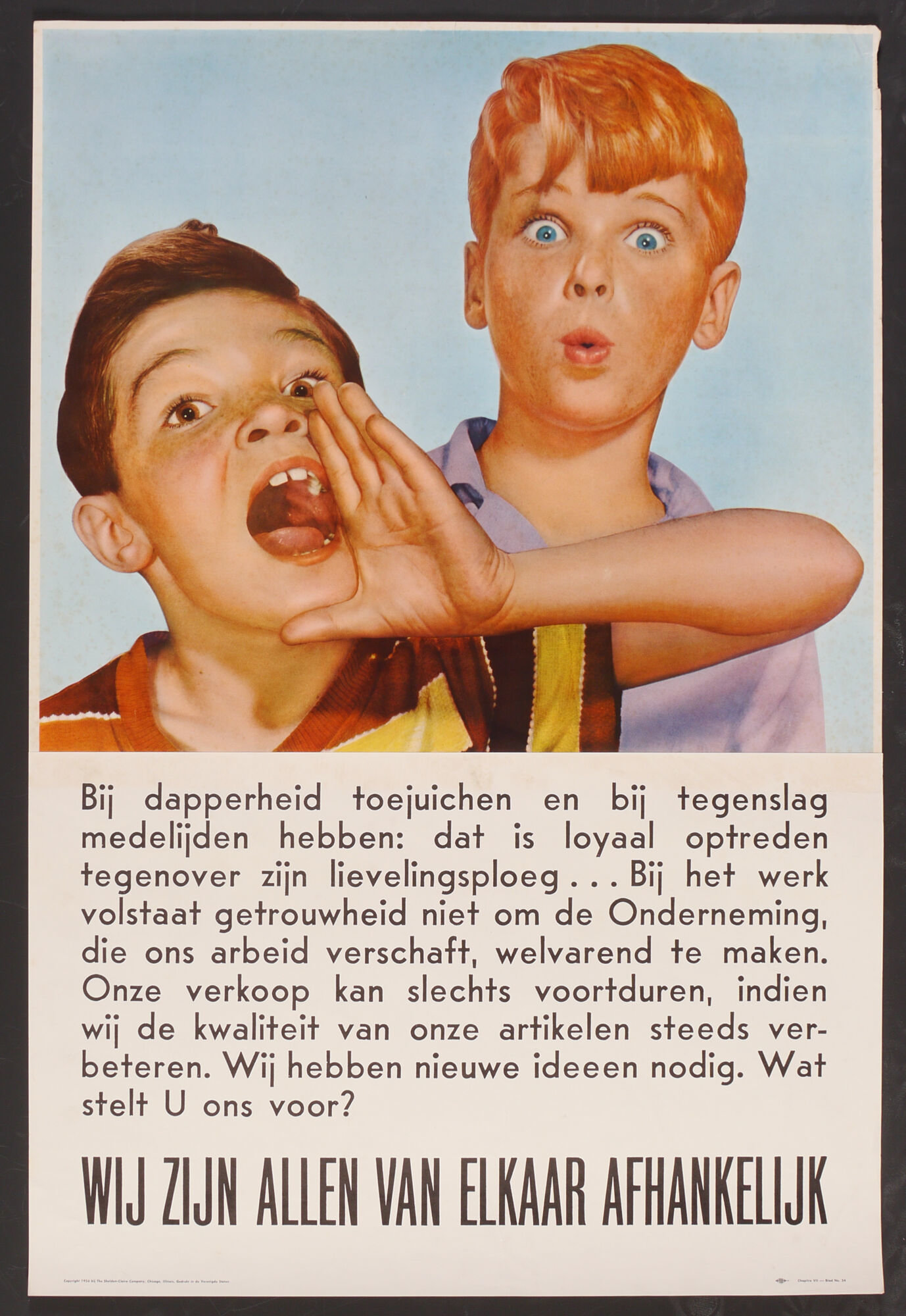 Affiche om werknemers te motiveren