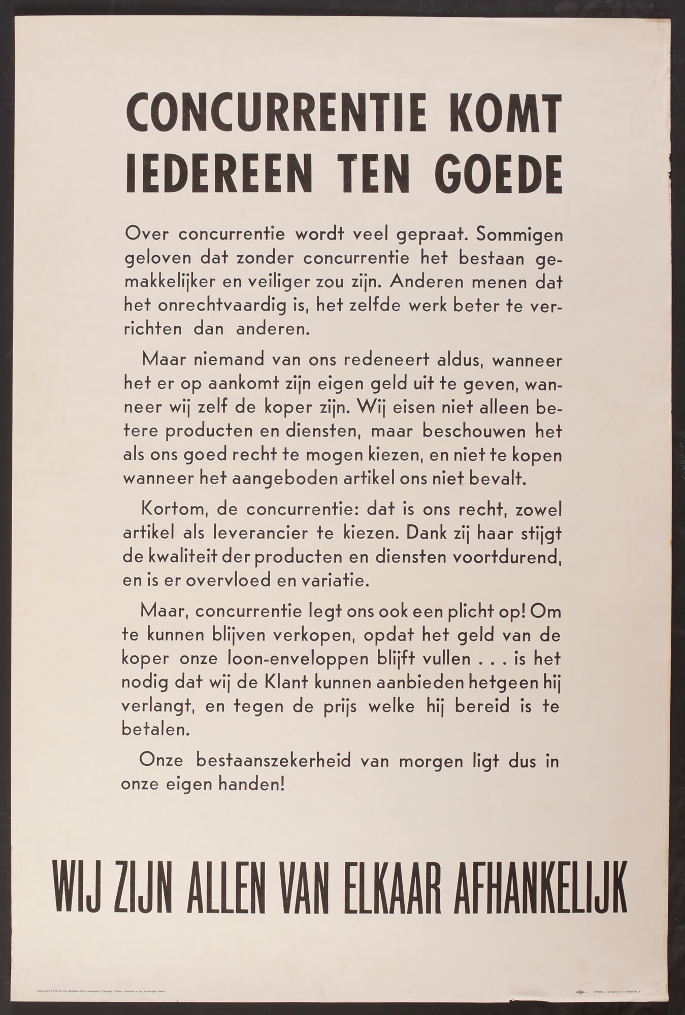 Affiche om werknemers te motiveren