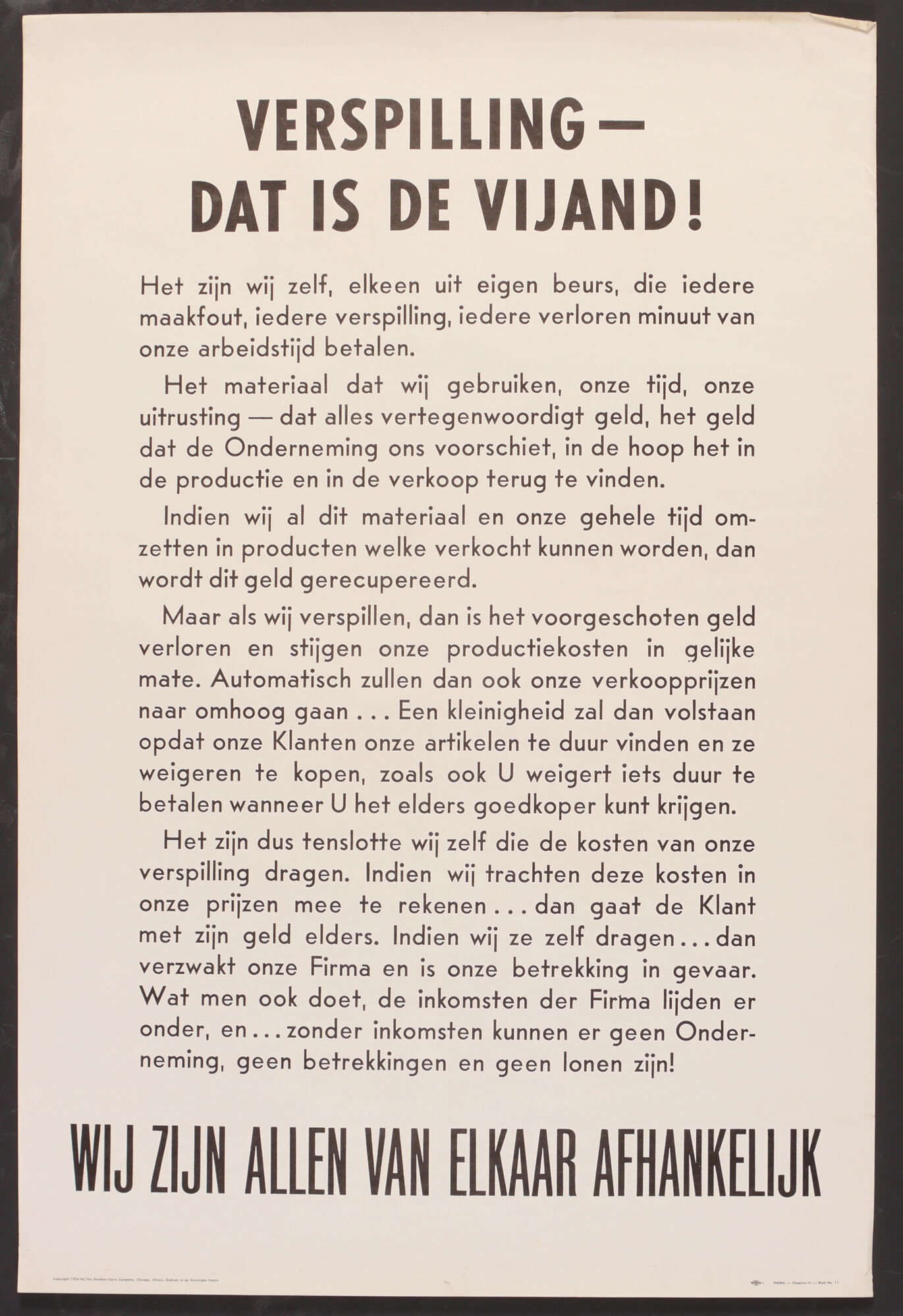 Affiche om werknemers te motiveren