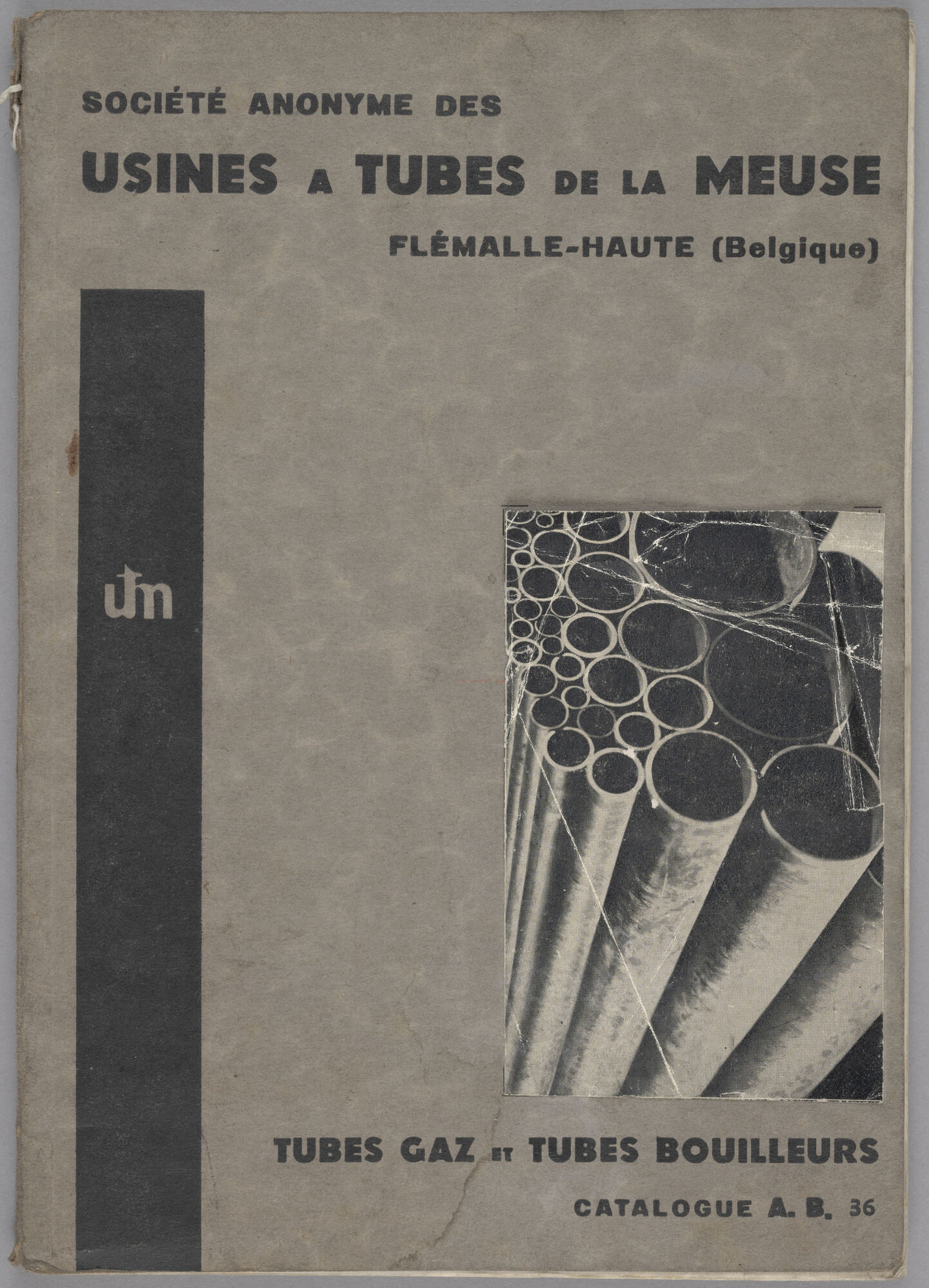 Productcatalogus met gasbuizen en ketelbuizen geproduceerd door Usines à tubes de la Meuse