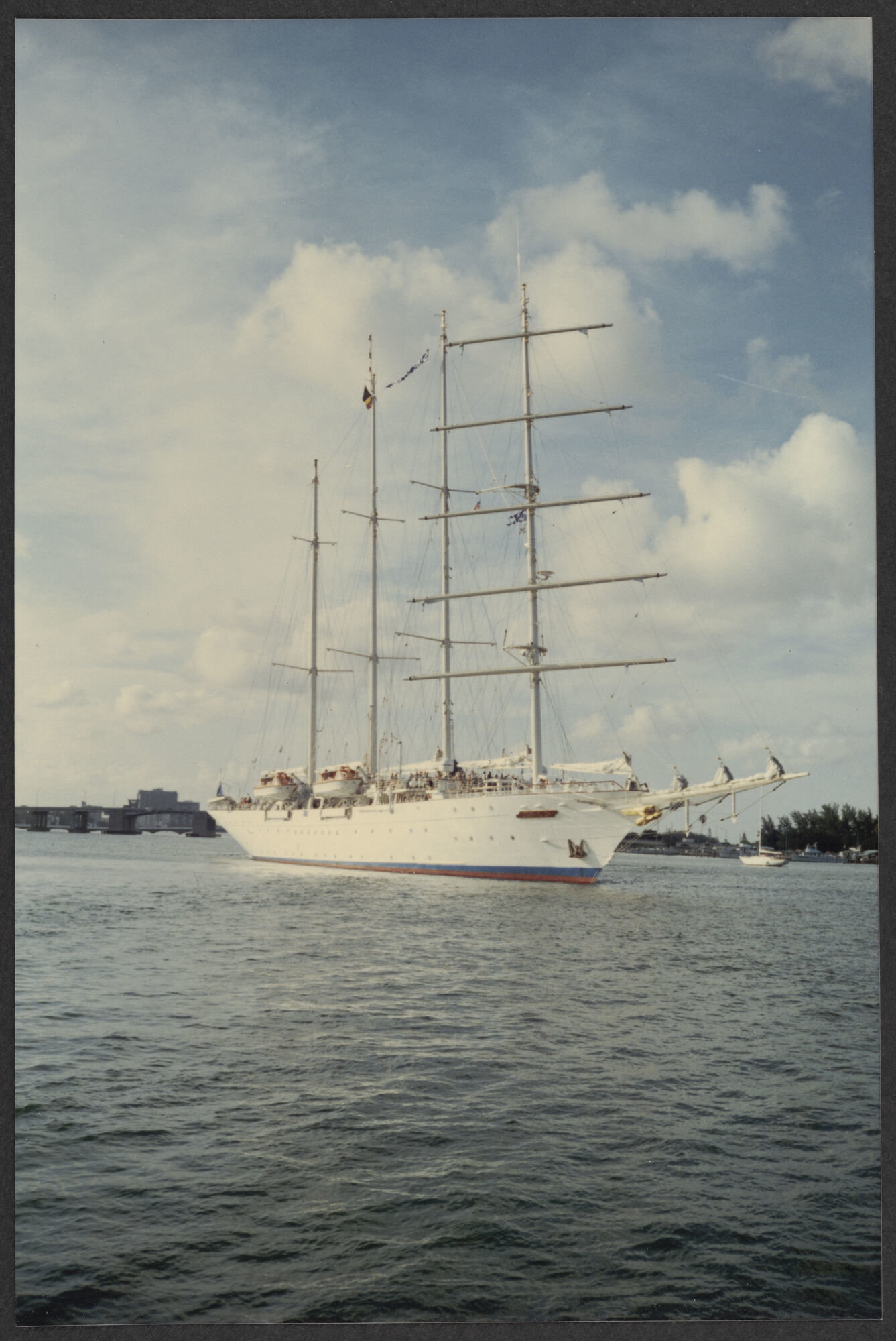Zeilschip Star Clipper tijdens vaart