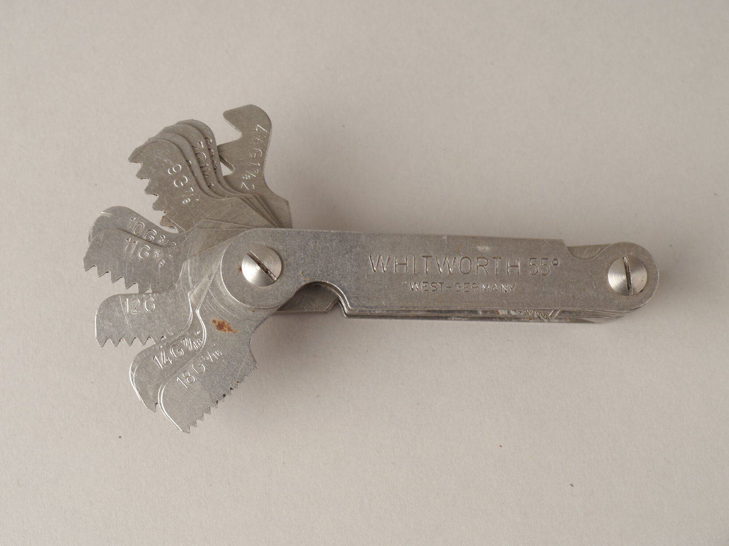 Schroefdraadmal om het type schroefdraad te bepalen