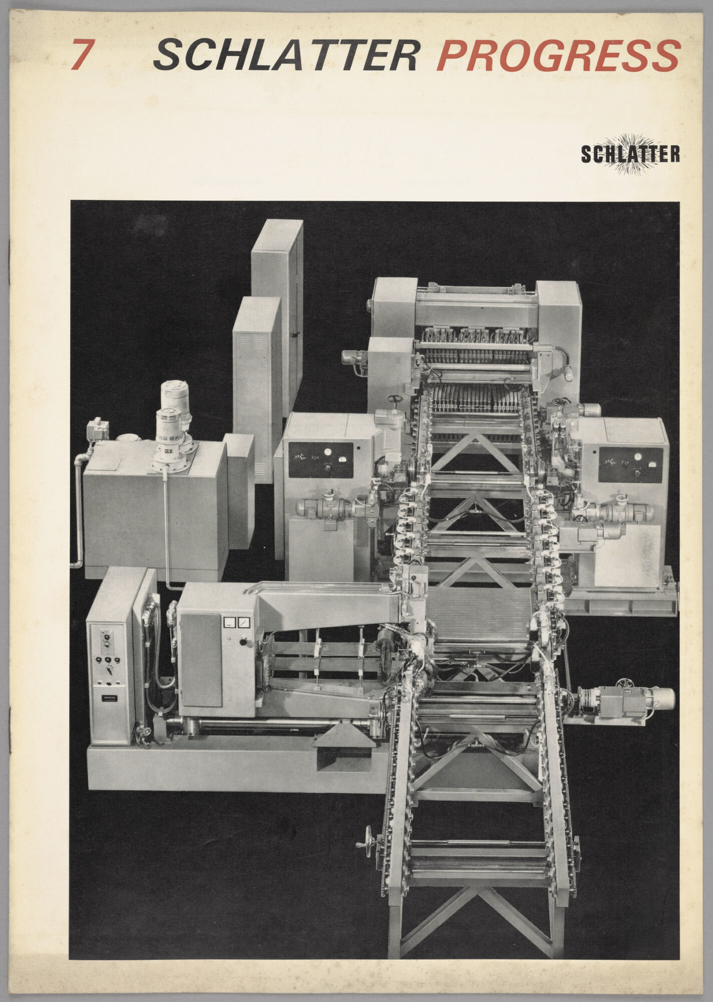 Productbrochure met lastoestel voor paneelradiatoren van het merk Schlatter