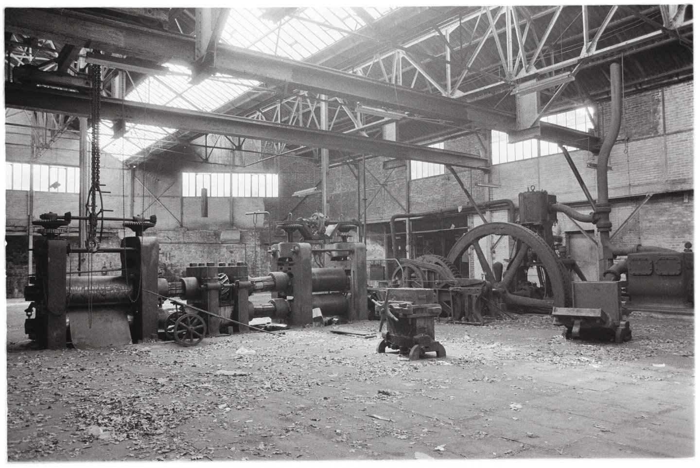 Walserij van koperfabriek Usine des Moulins in Warnant