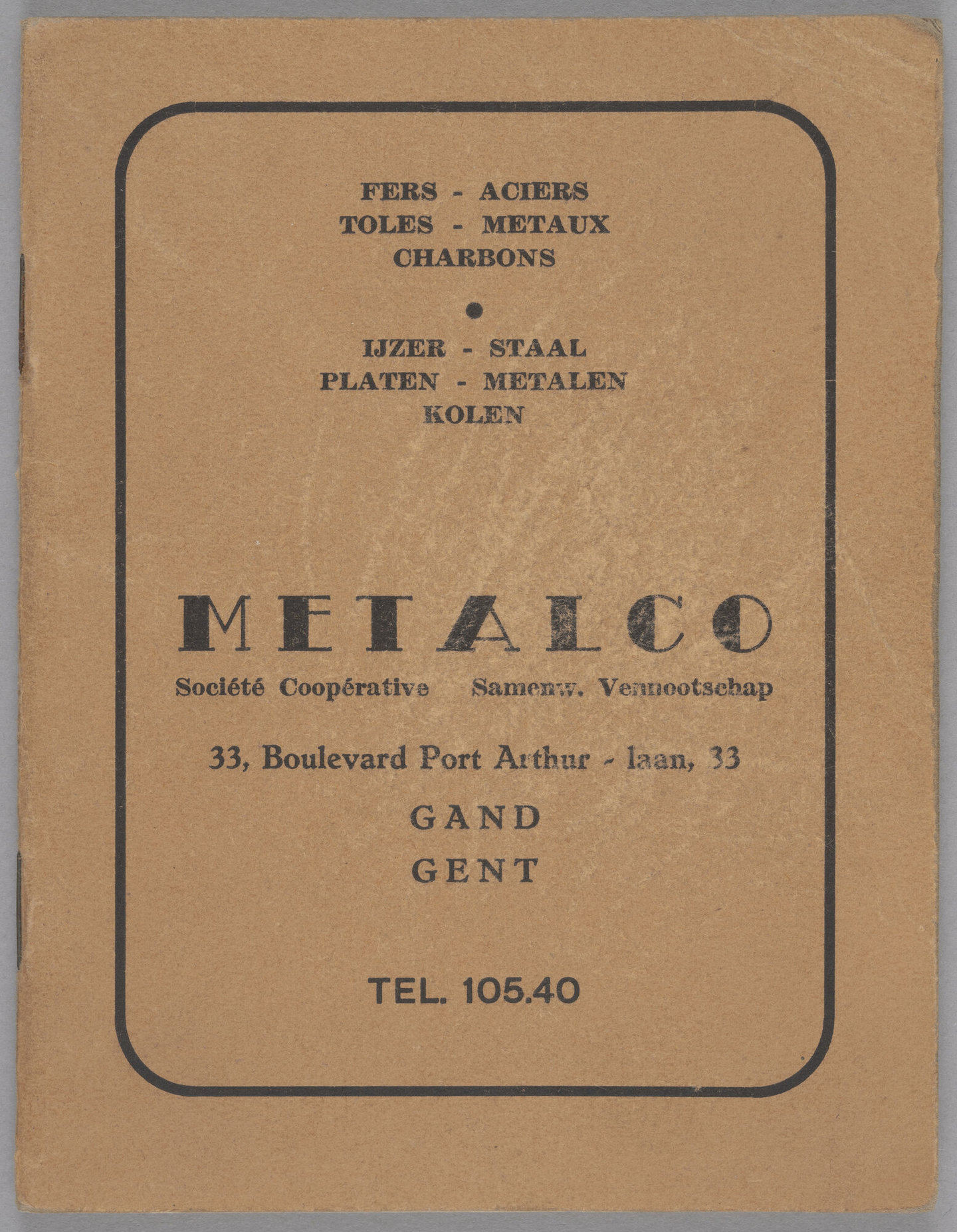 Productcatalogus van metaalwarenhandel Metalco in Gent