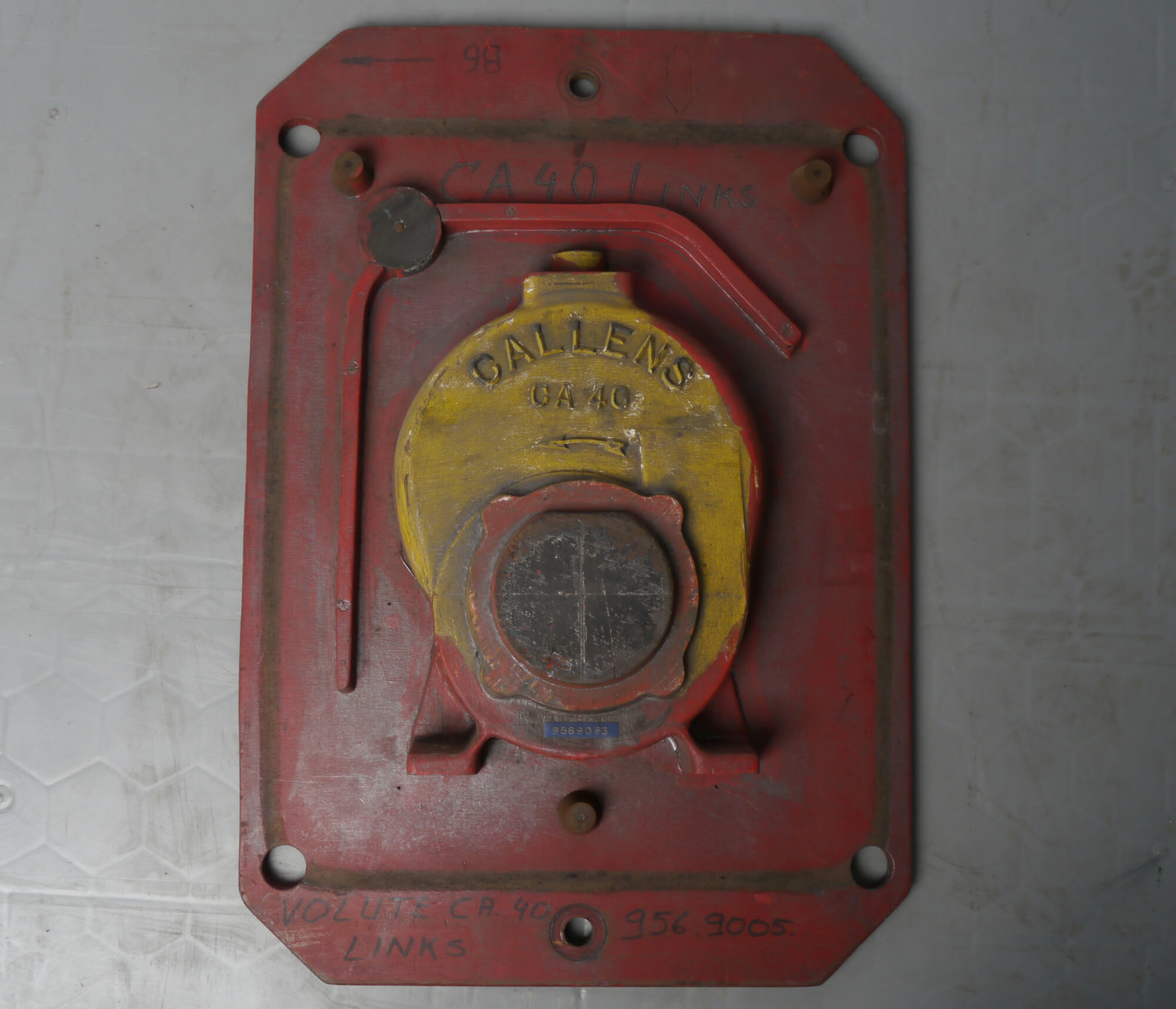 Model om gietvorm te maken voor pomponderdeel