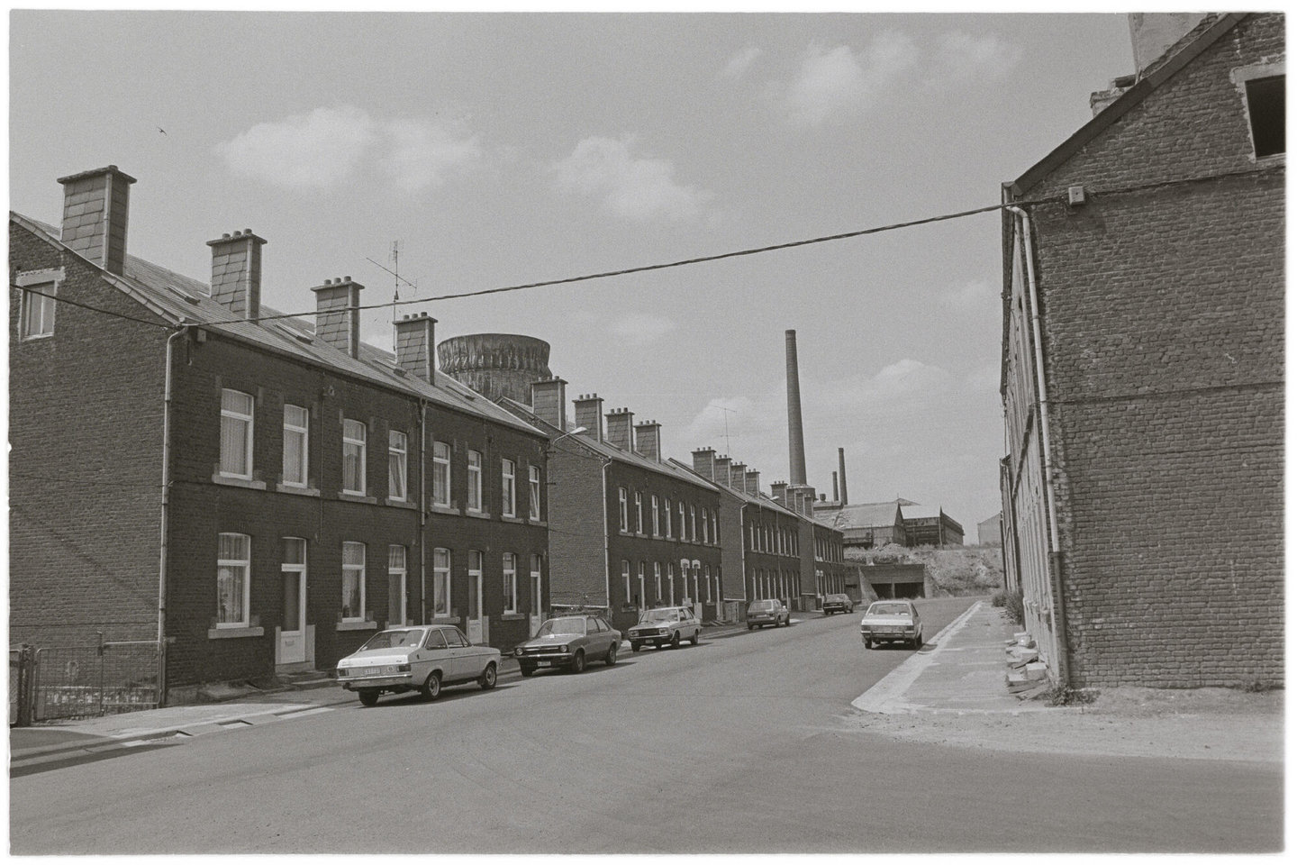 Arbeiderswijk bij staalfabriek Minière et Métallurgique de Rodange-Athus in Athus