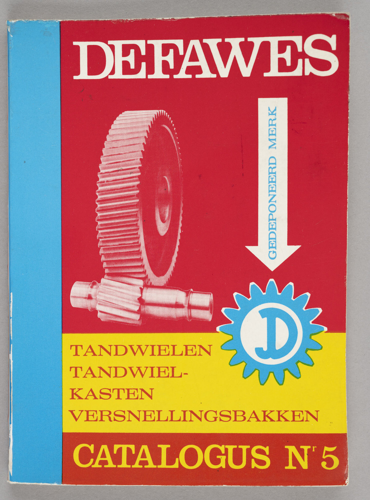 Productcatalogus van tandwielfabrikant Defawes in Wondelgem