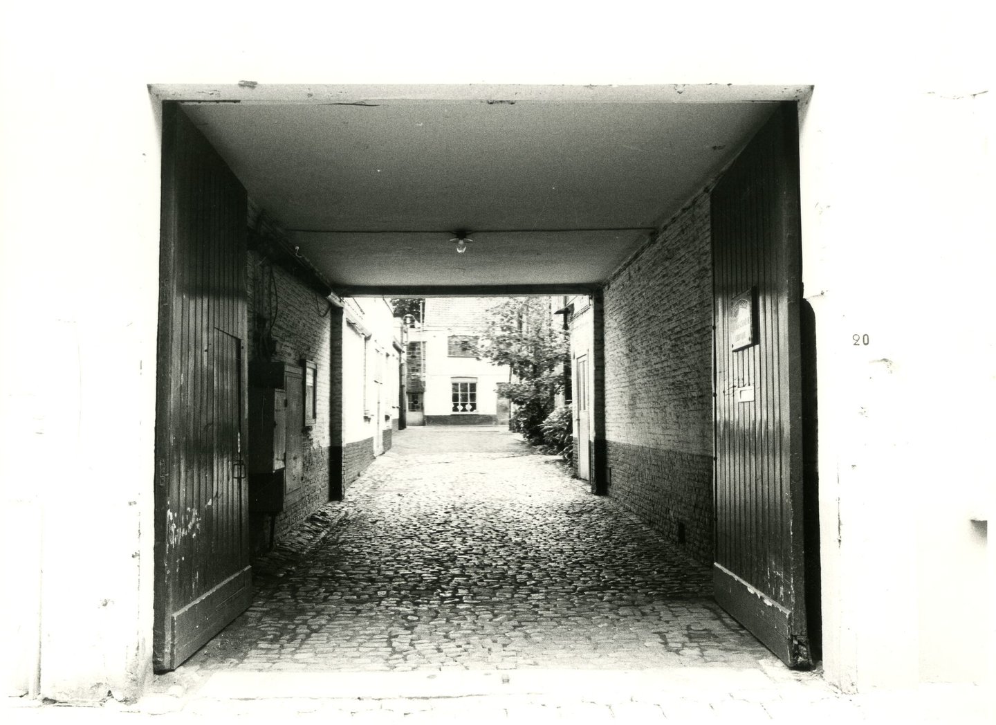 Toegangspoort van metaalconstructiebedrijf Reichardt in Gent