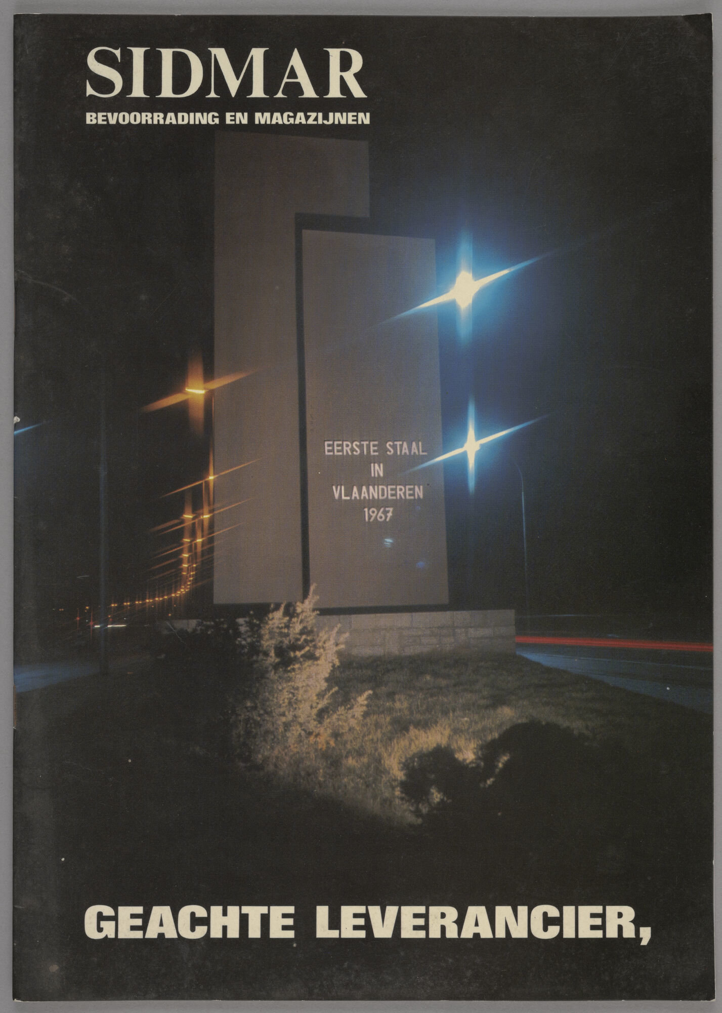 Informatiebrochure voor leveranciers van staalbedrijf Sidmar in Gent