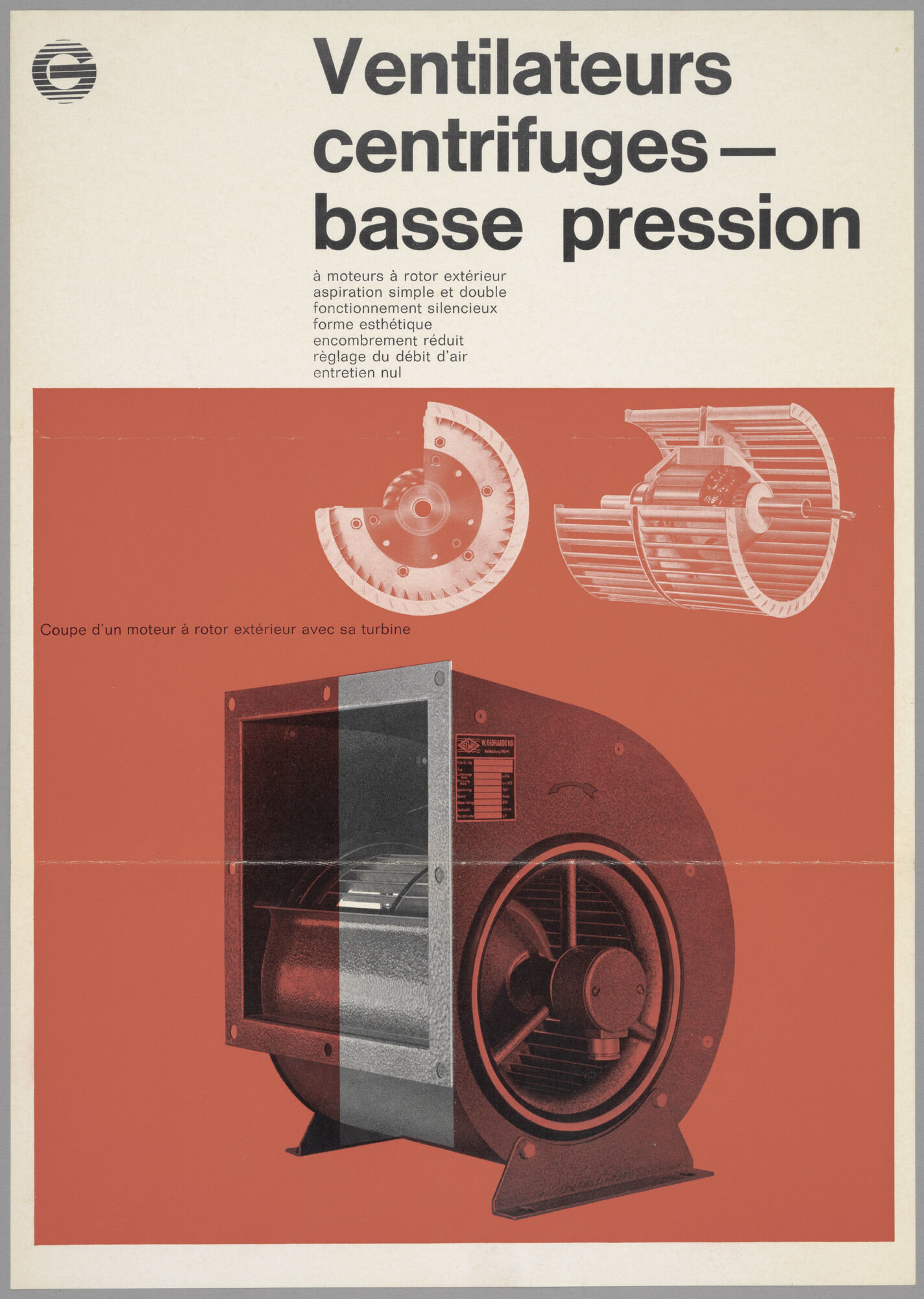 Productflyer met ventilatoren van het merk Gebhardt