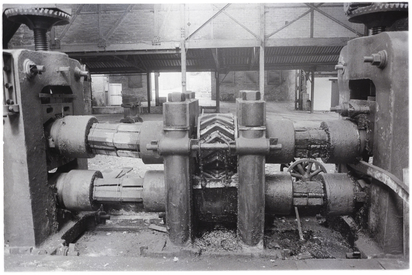 Walserij van koperfabriek Usine des Moulins in Warnant