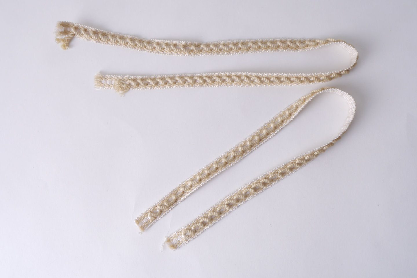 Galon of boord als onderdeel voor het vervaardigen van passement