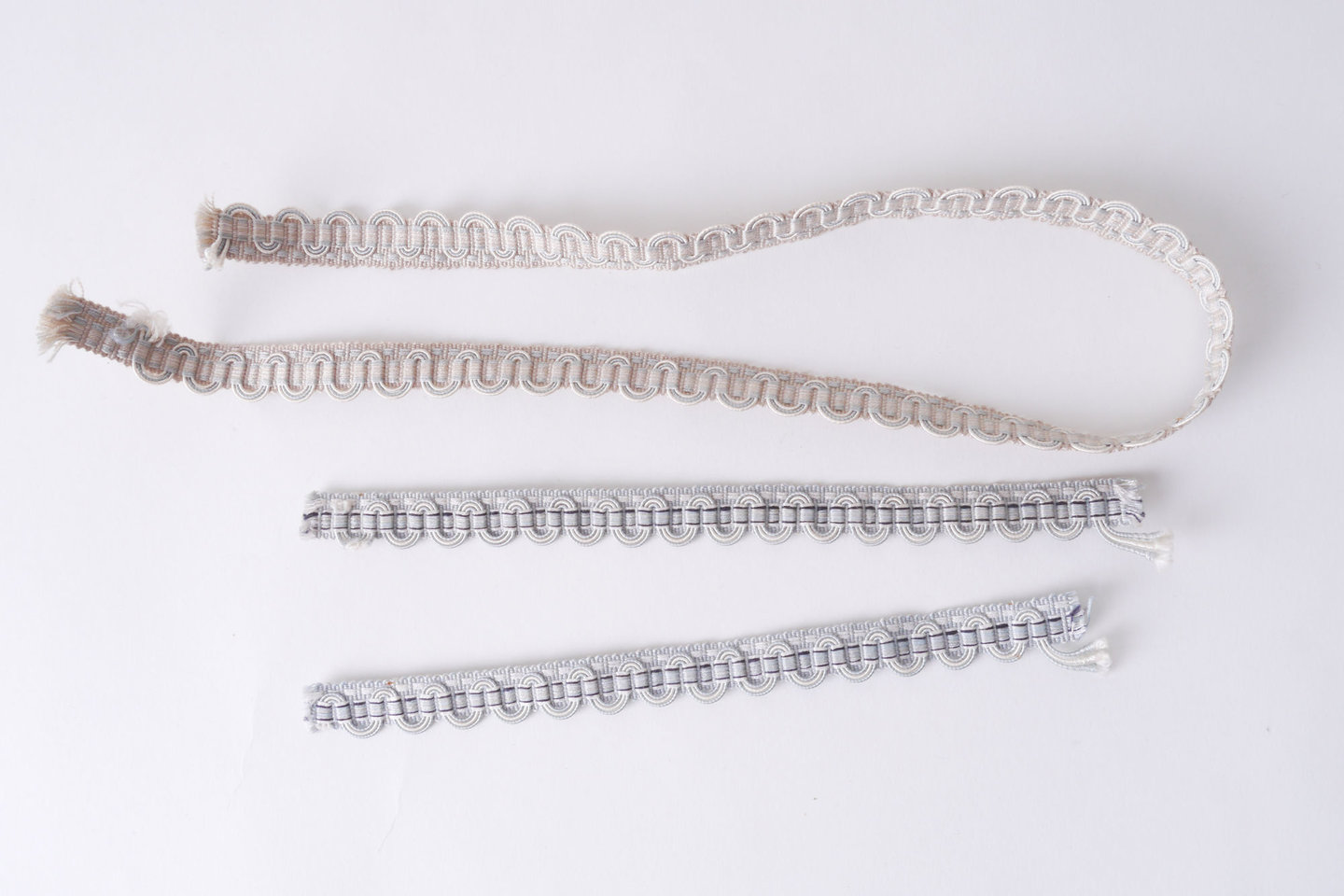 Galon of boord als onderdeel voor het vervaardigen van passement