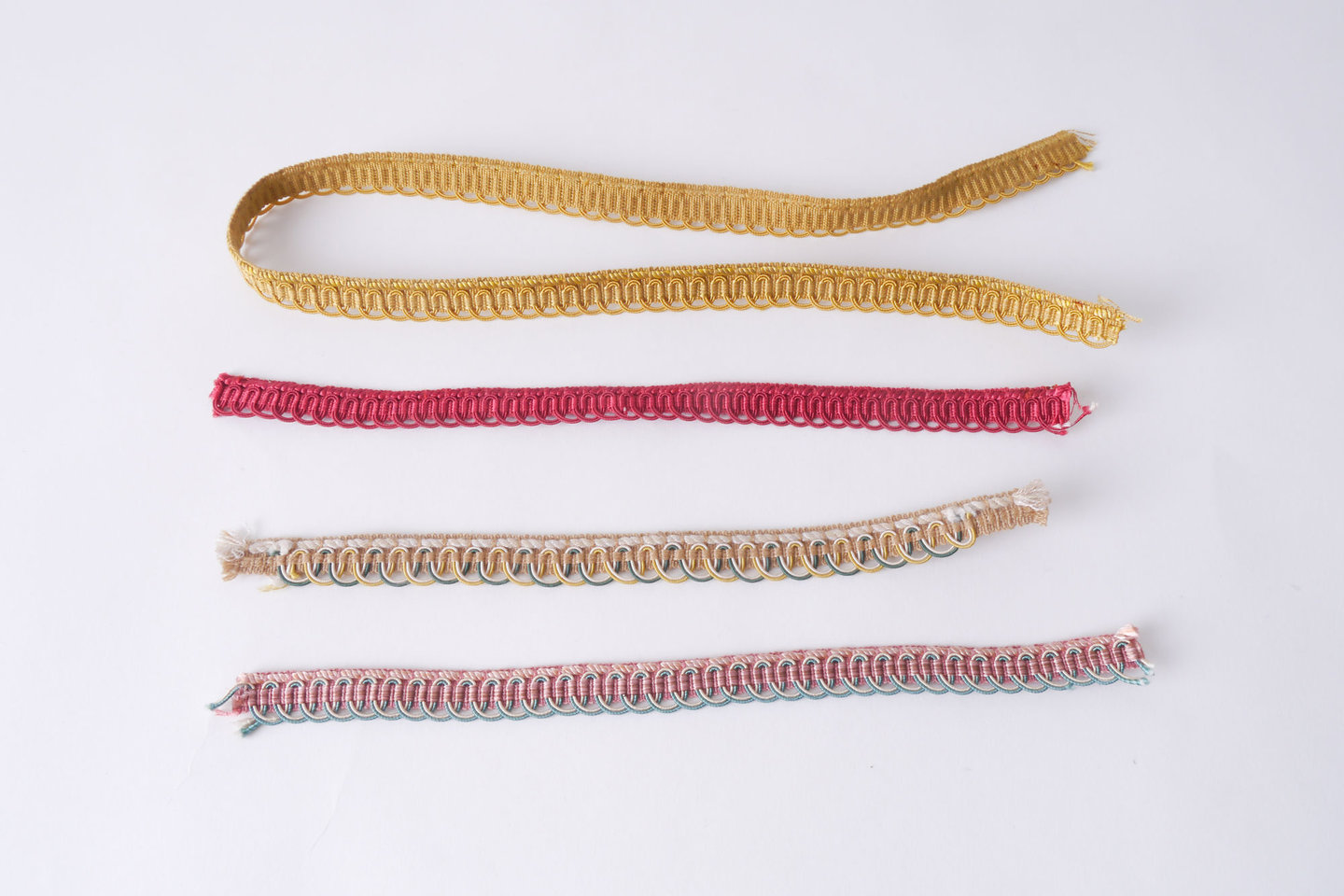 Galon of boord als onderdeel voor het vervaardigen van passement