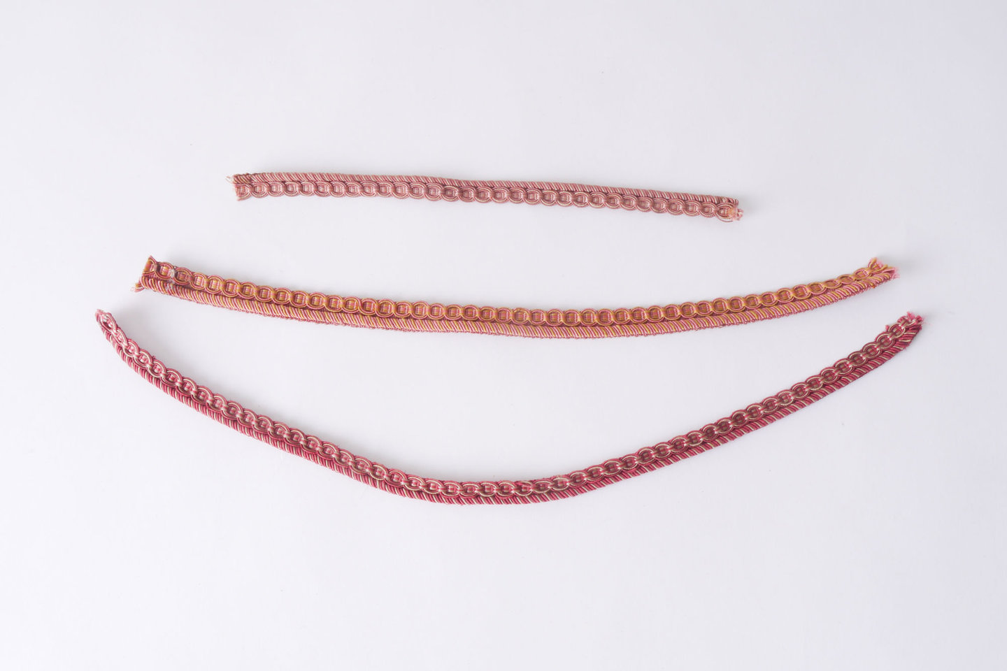 Galon of boord als onderdeel voor het vervaardigen van passement