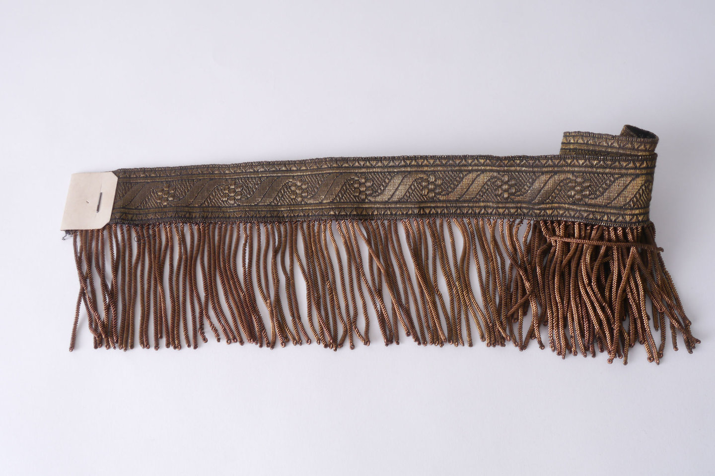 Frange als onderdeel voor het vervaardigen van passement