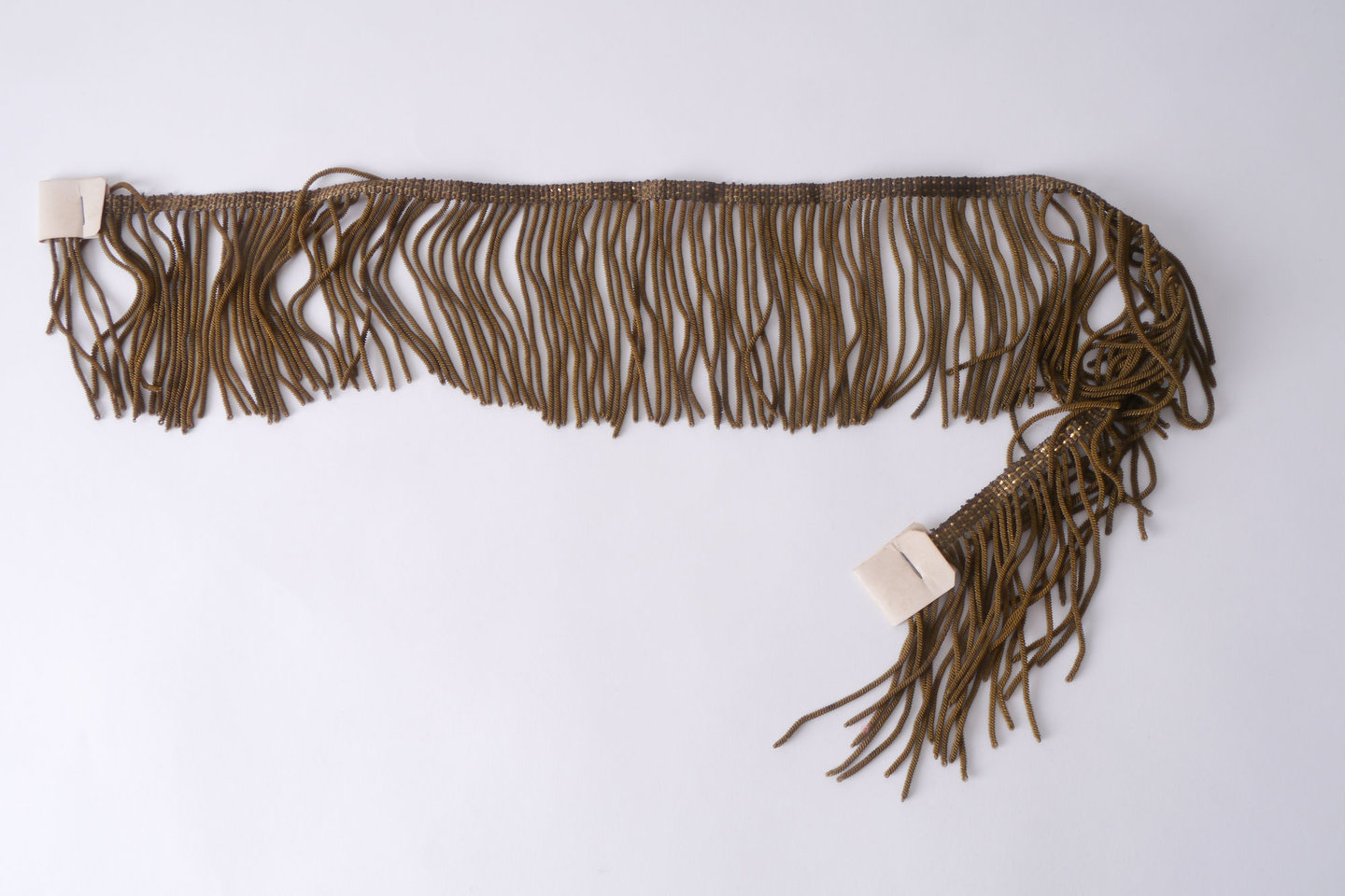 Frange als onderdeel voor het vervaardigen van passement