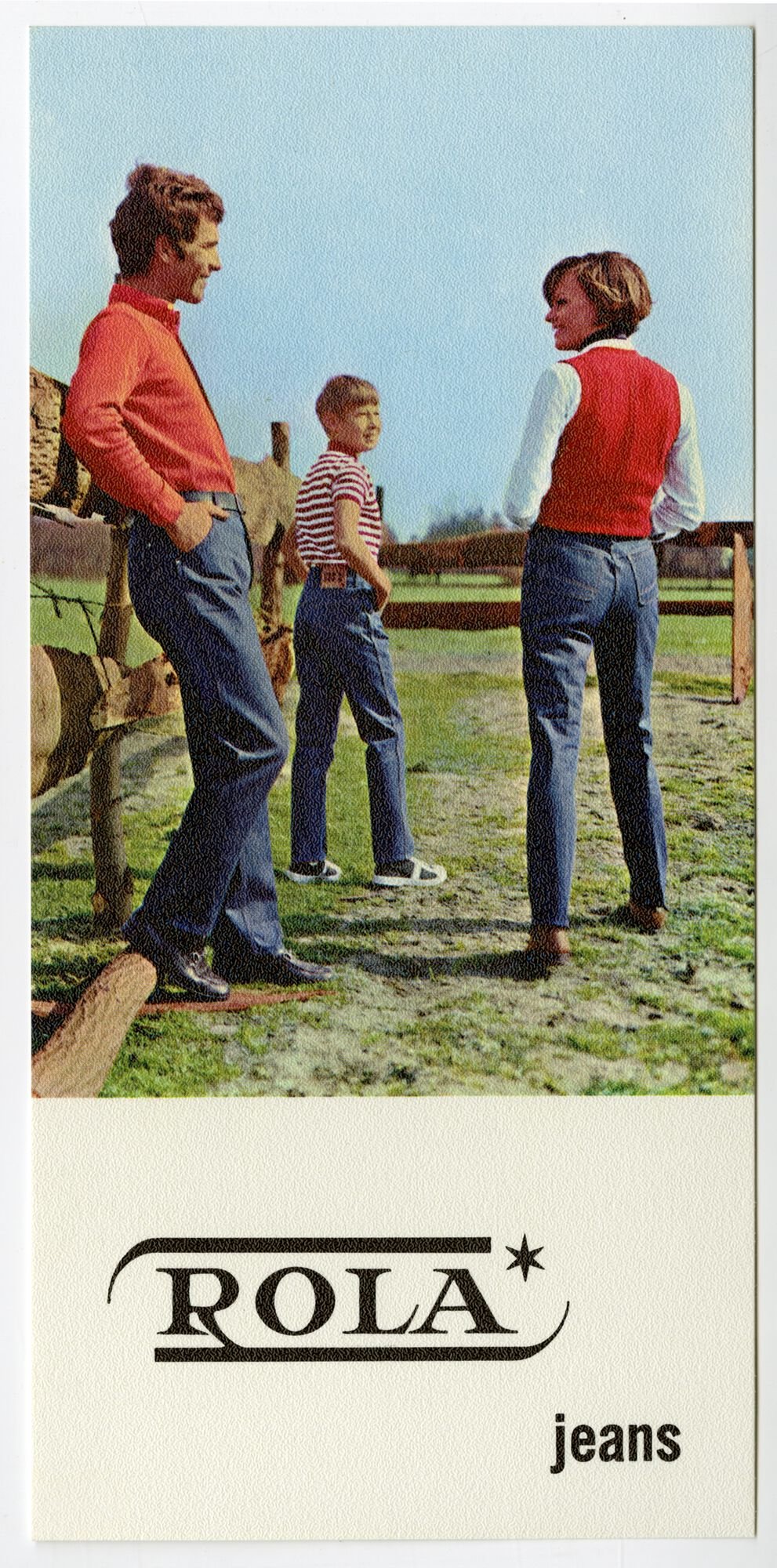 Reclamebord voor jeans van het merk Rola