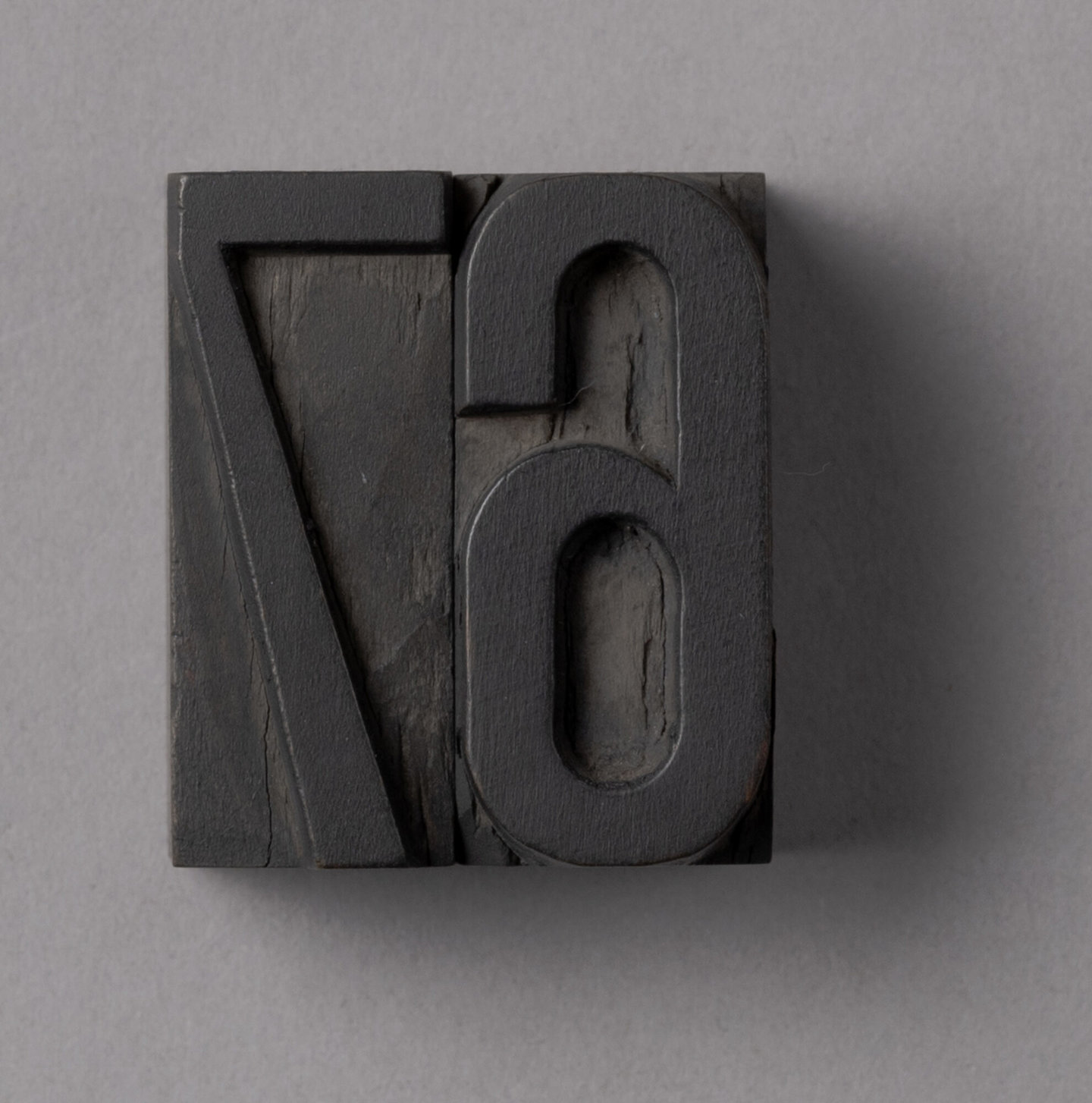 Houten drukletters van het type Gothic