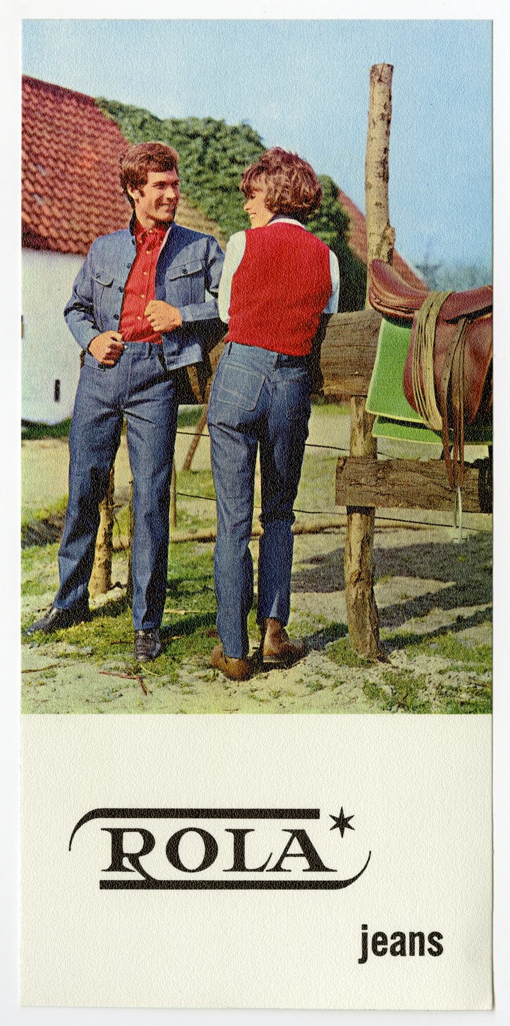 Reclamebord voor jeans van het merk Rola