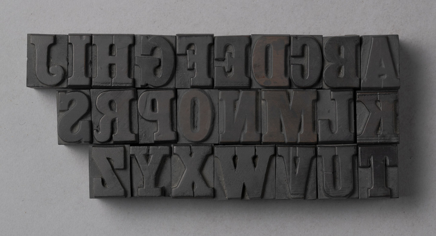 Houten drukletters van het type Antique Clarendon