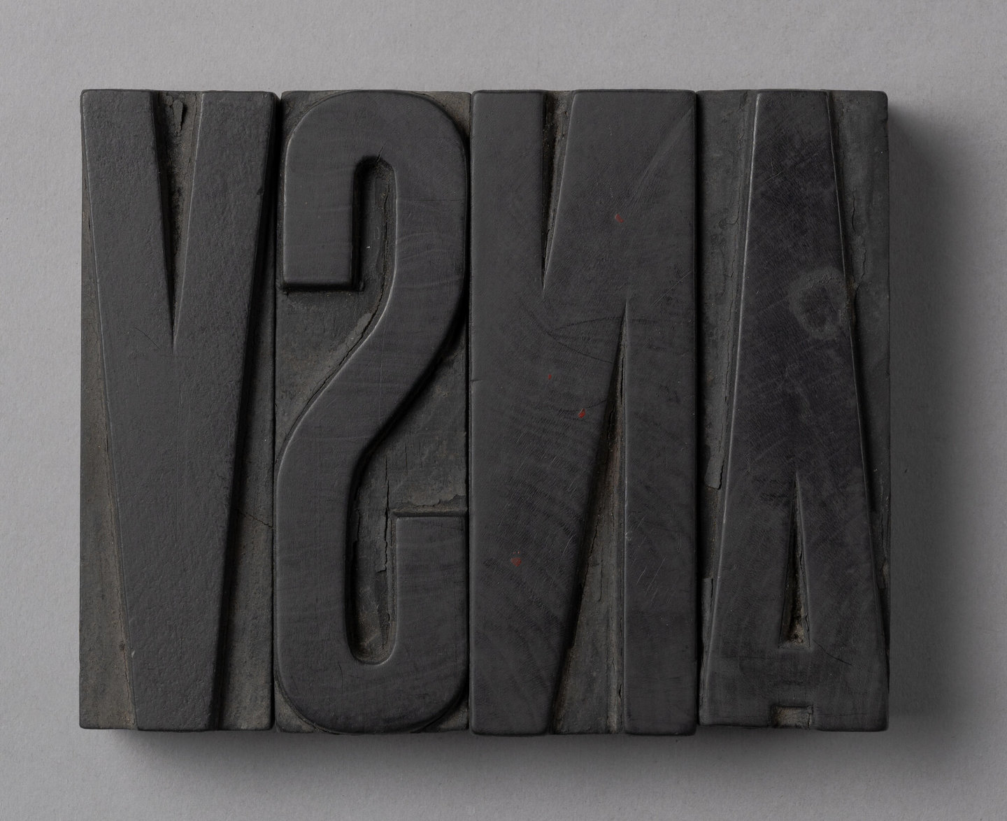 Houten drukletters van het type Gothic