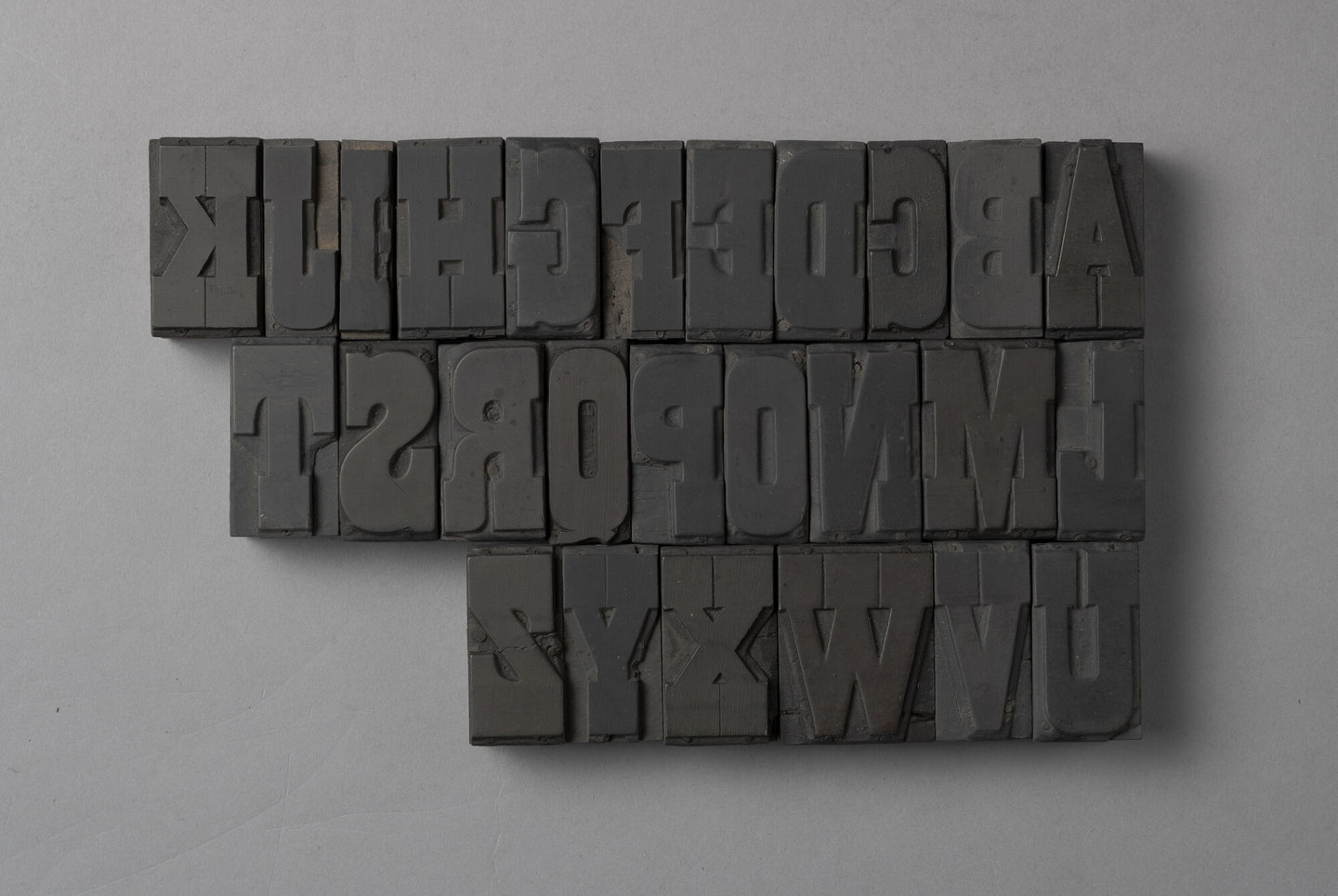 Houten drukletters van het type French Antique