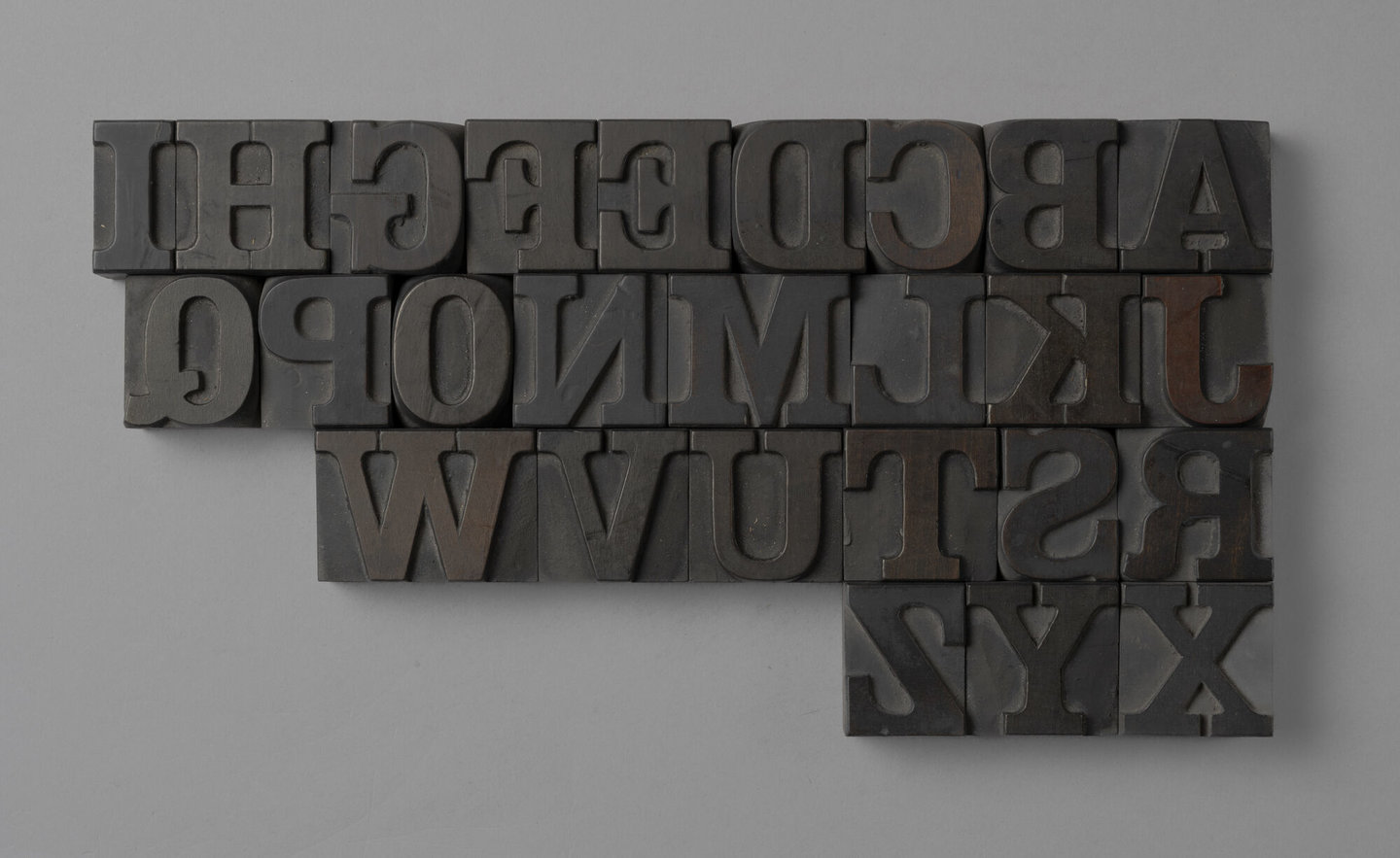 Houten drukletters van het type Antique Clarendon