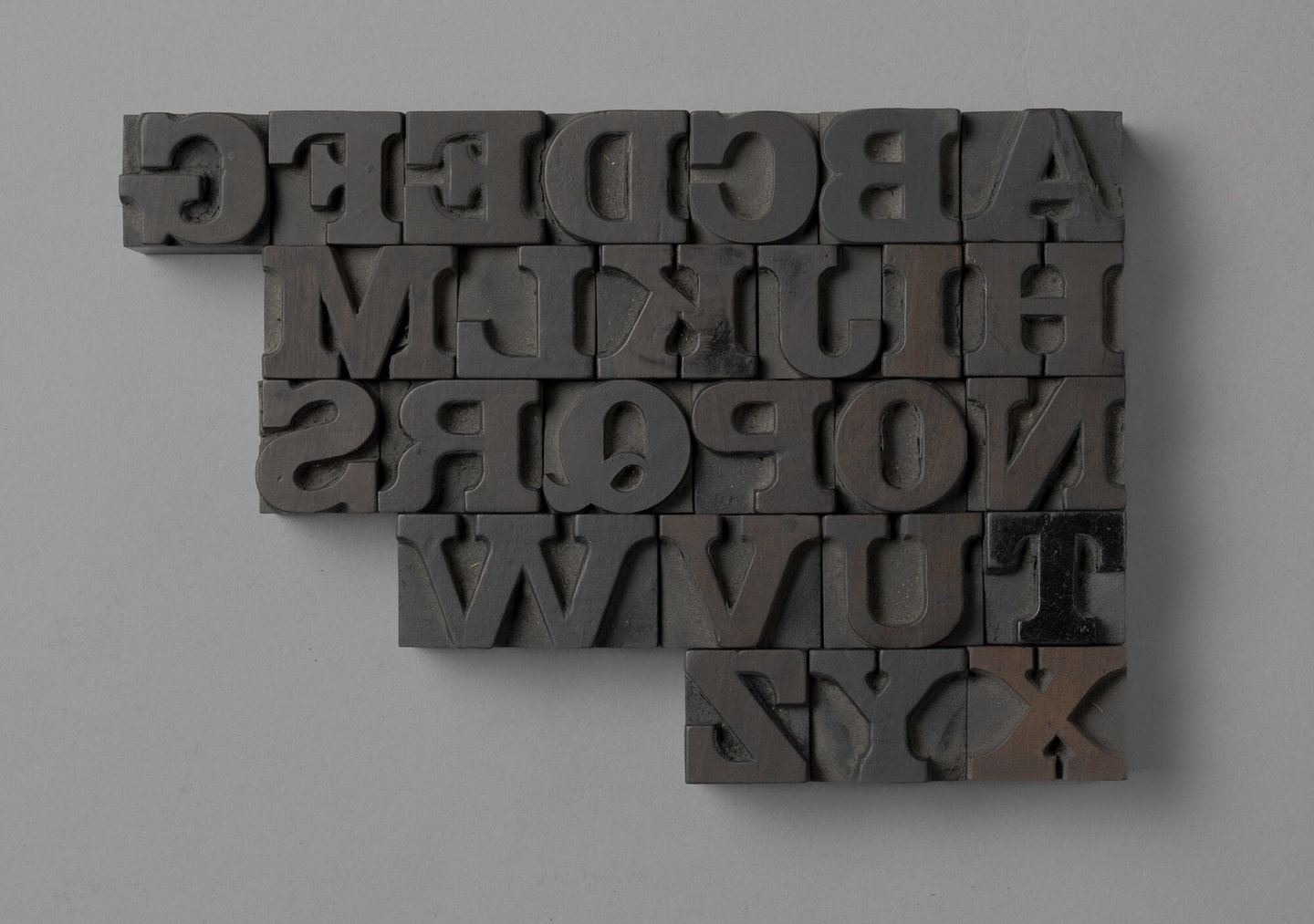 Houten drukletters van het type Antique Clarendon