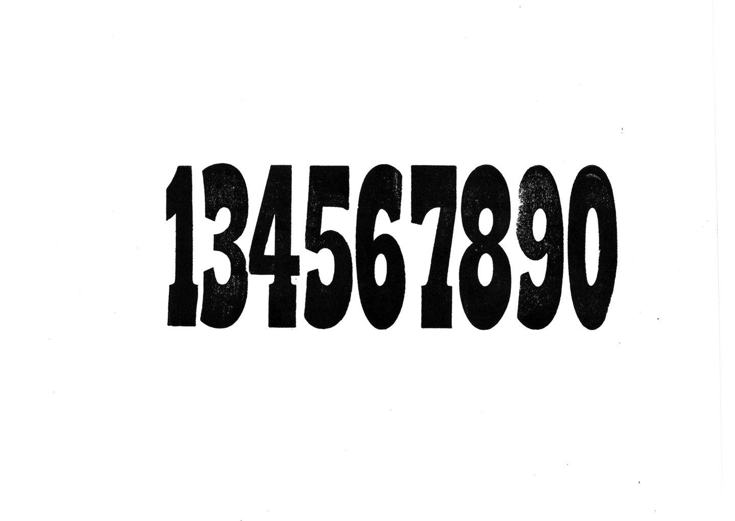 Houten drukletters van het type French Clarendon