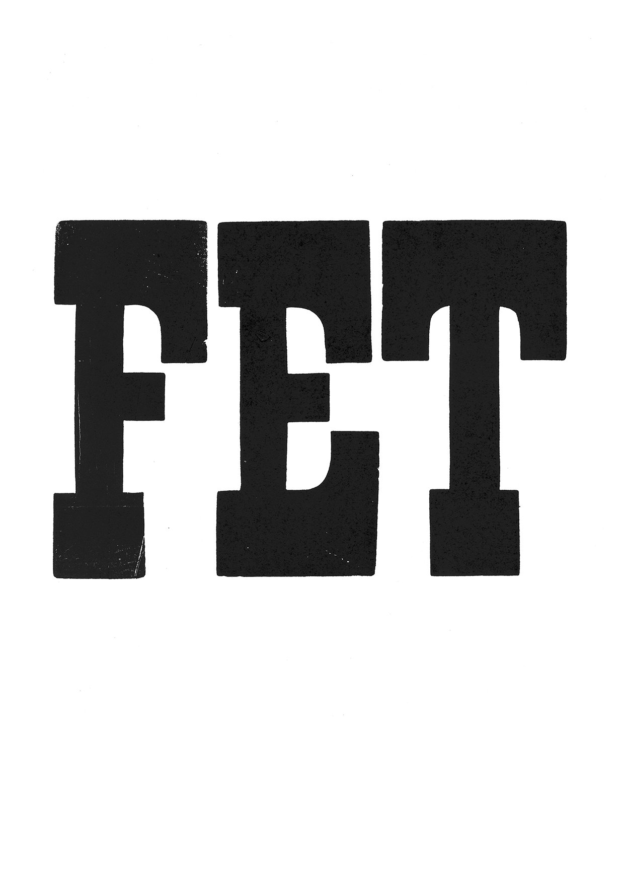 Houten drukletters van het type French Antique