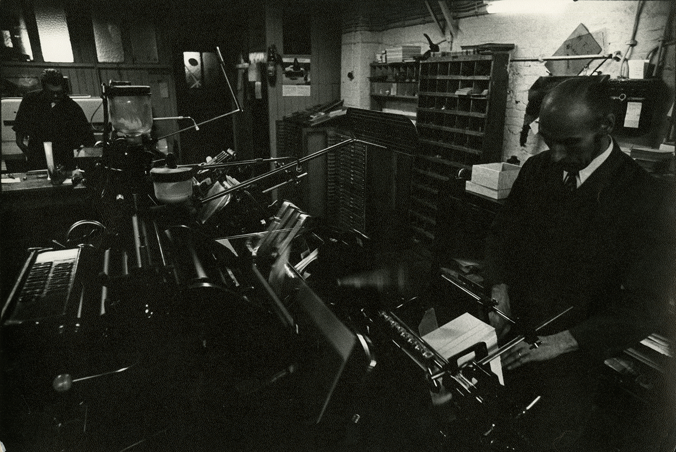 Binnenzicht van drukkerij Geltmeyer te Gent