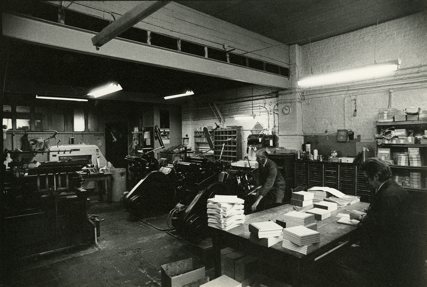 Binnenzicht van drukkerij Geltmeyer te Gent