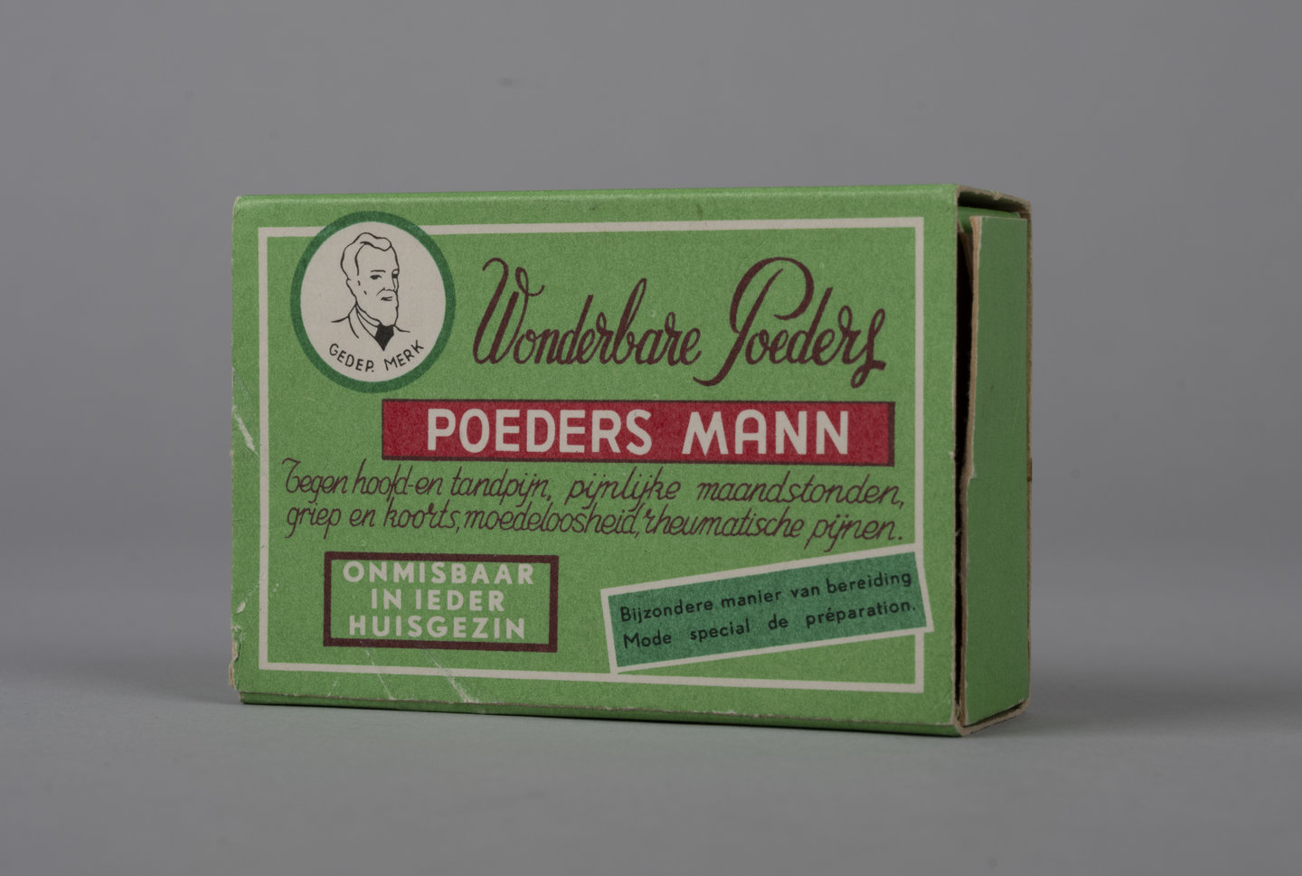 Doos voor pijnstiller van het merk Dr. Mann