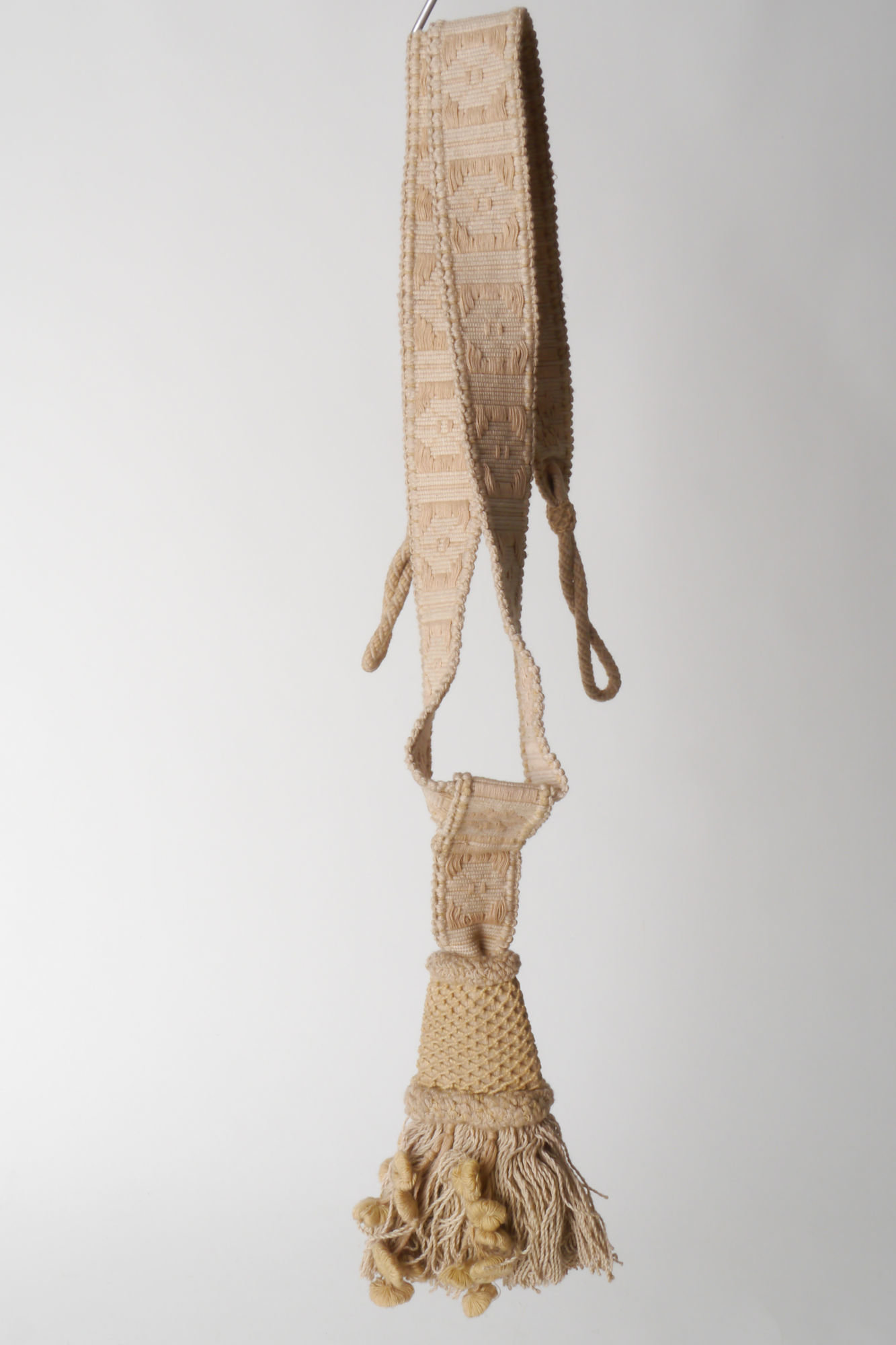 Vlakke embrasse om gordijn open te houden met 1 kwast