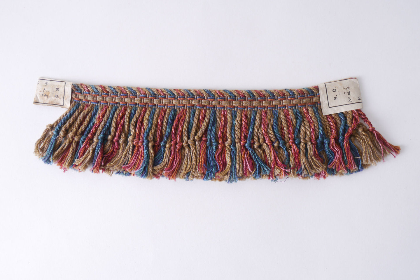 Frange als onderdeel voor het vervaardigen van passement