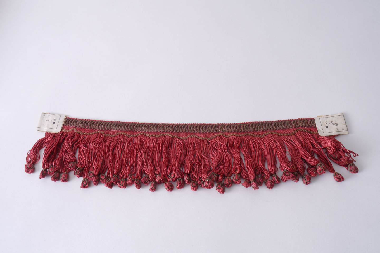 Frange als onderdeel voor het vervaardigen van passement