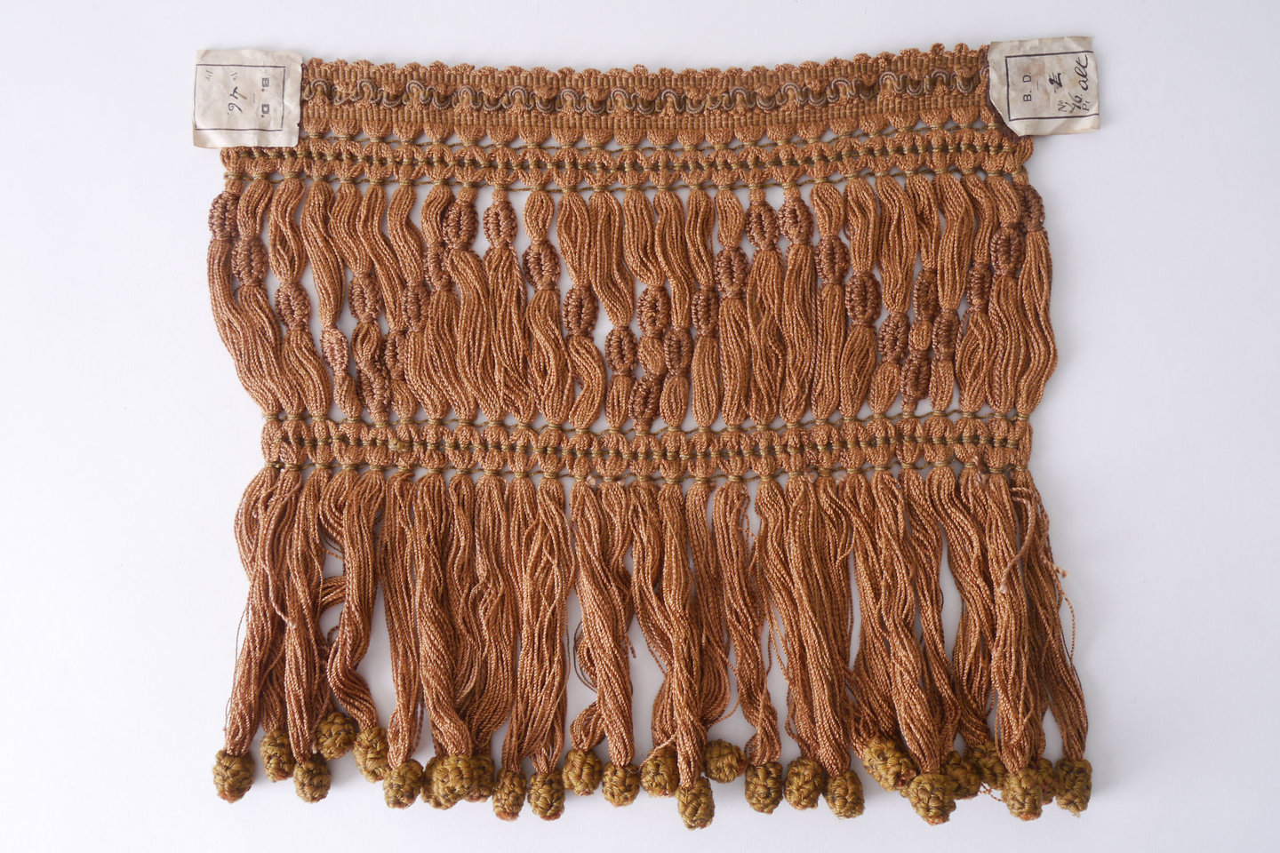 Frange als onderdeel voor het vervaardigen van passement