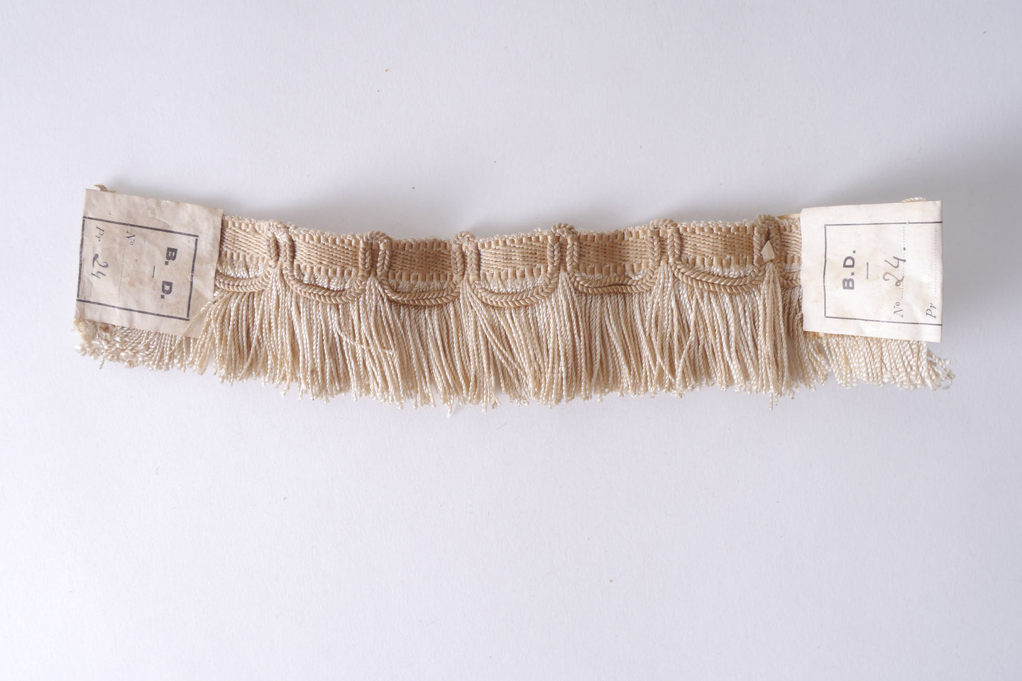 Effilé als onderdeel voor het vervaardigen van passement