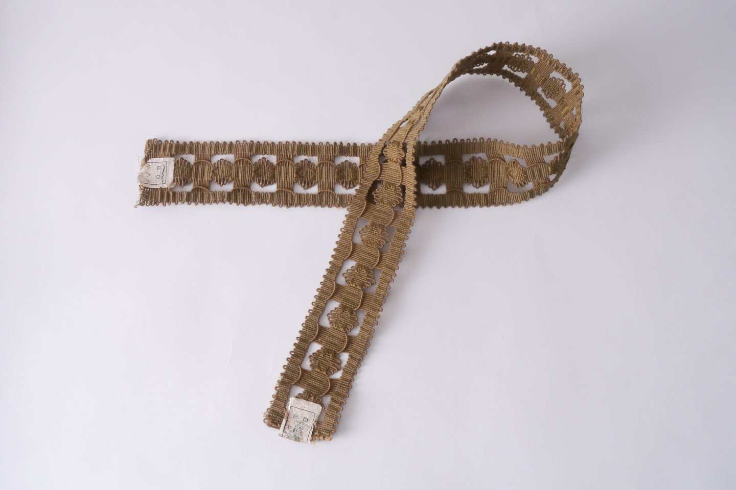 Galon of boord als onderdeel voor het vervaardigen van passement